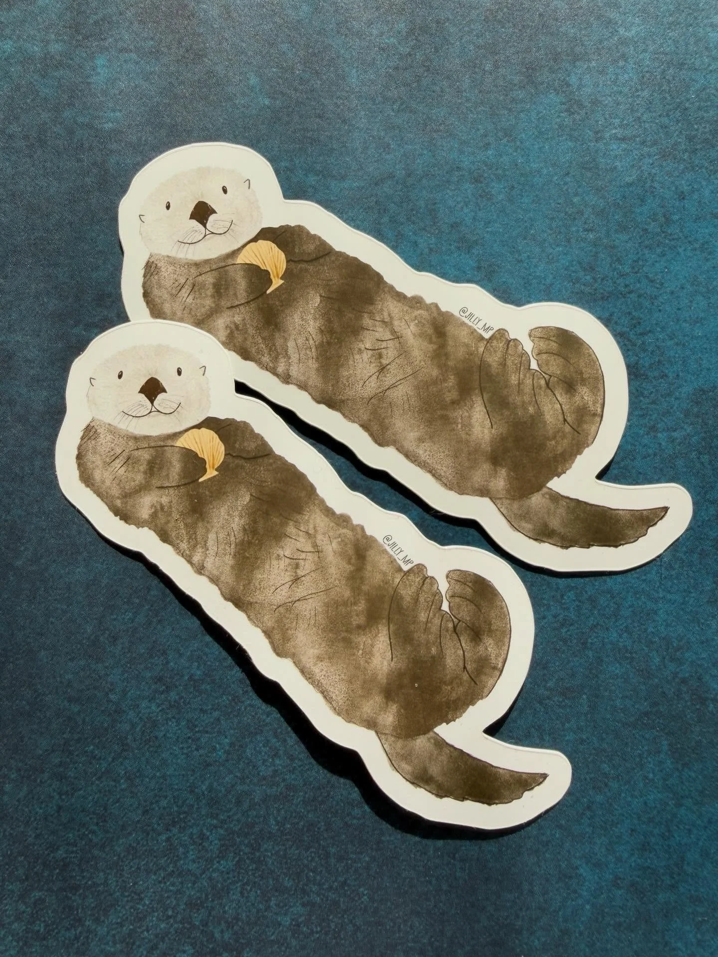 Sea otter stickers have arrived! 🦦 Small batch available on my website - link in bio. If your order is stickers only shipping is free. Also if you are in the Monterey area or are headed that way the
@montereybayaquarium has 2 new resident sea otters