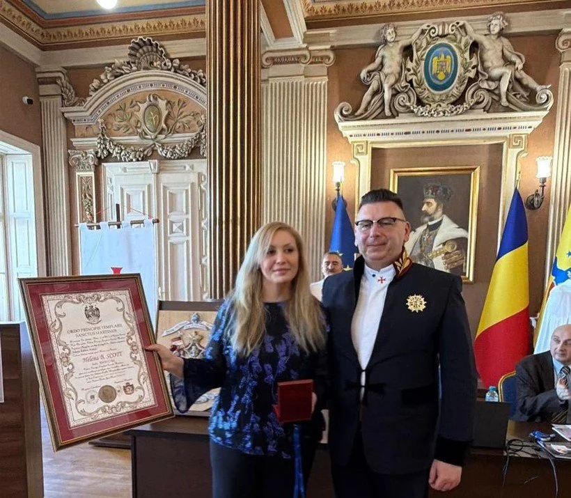 Awarded the Cross of Merit (Meriti Crux) by the Sovereign Order of the Templars of Saint Martin (OSTSM)