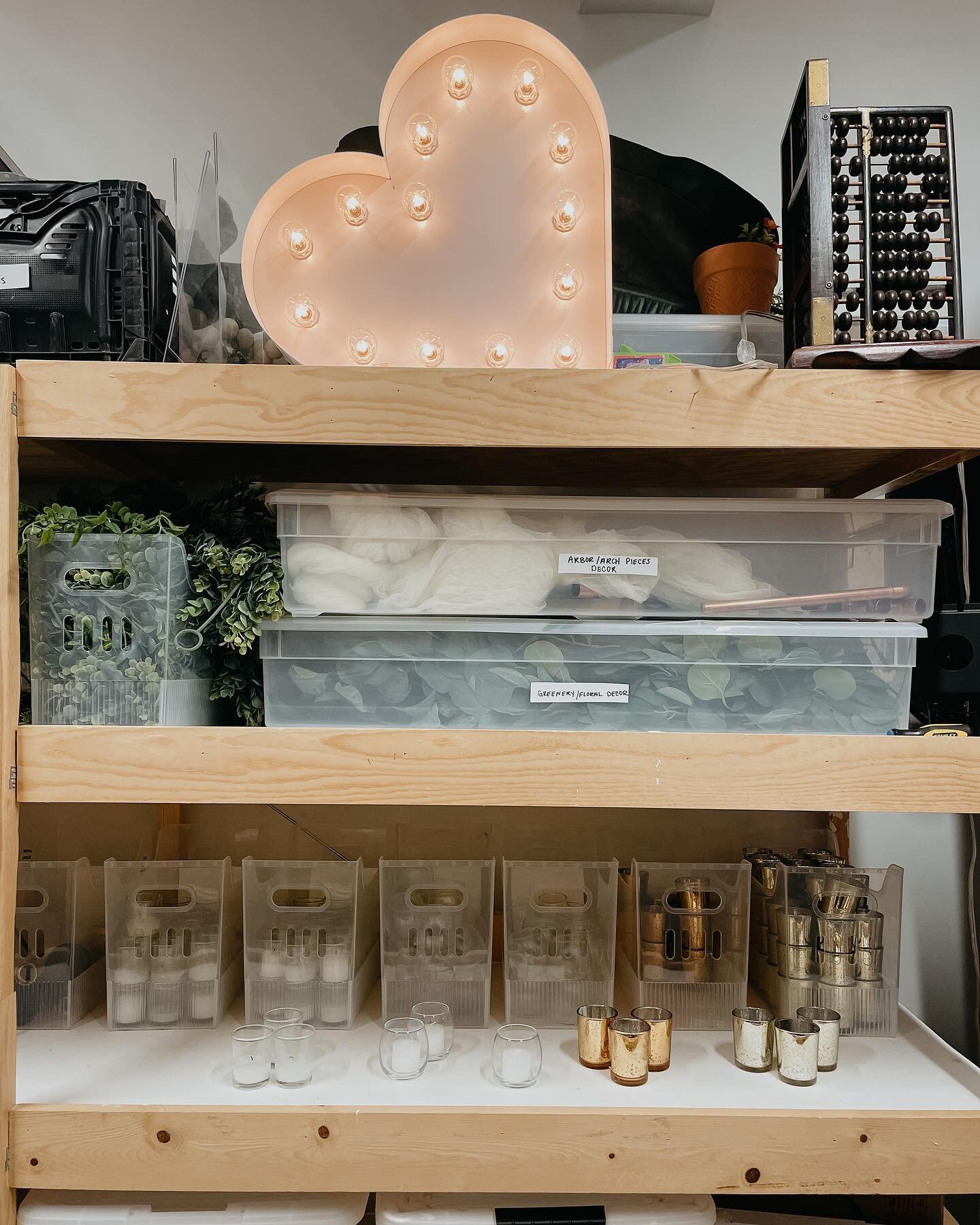 We love providing these easy grabs for our clients... Every booking comes with free access to our *growing* decor closet. Perks are the best, right?! ☺️

As we say during every tour: &ldquo;There is no need to buy tons of votives to only use for one 