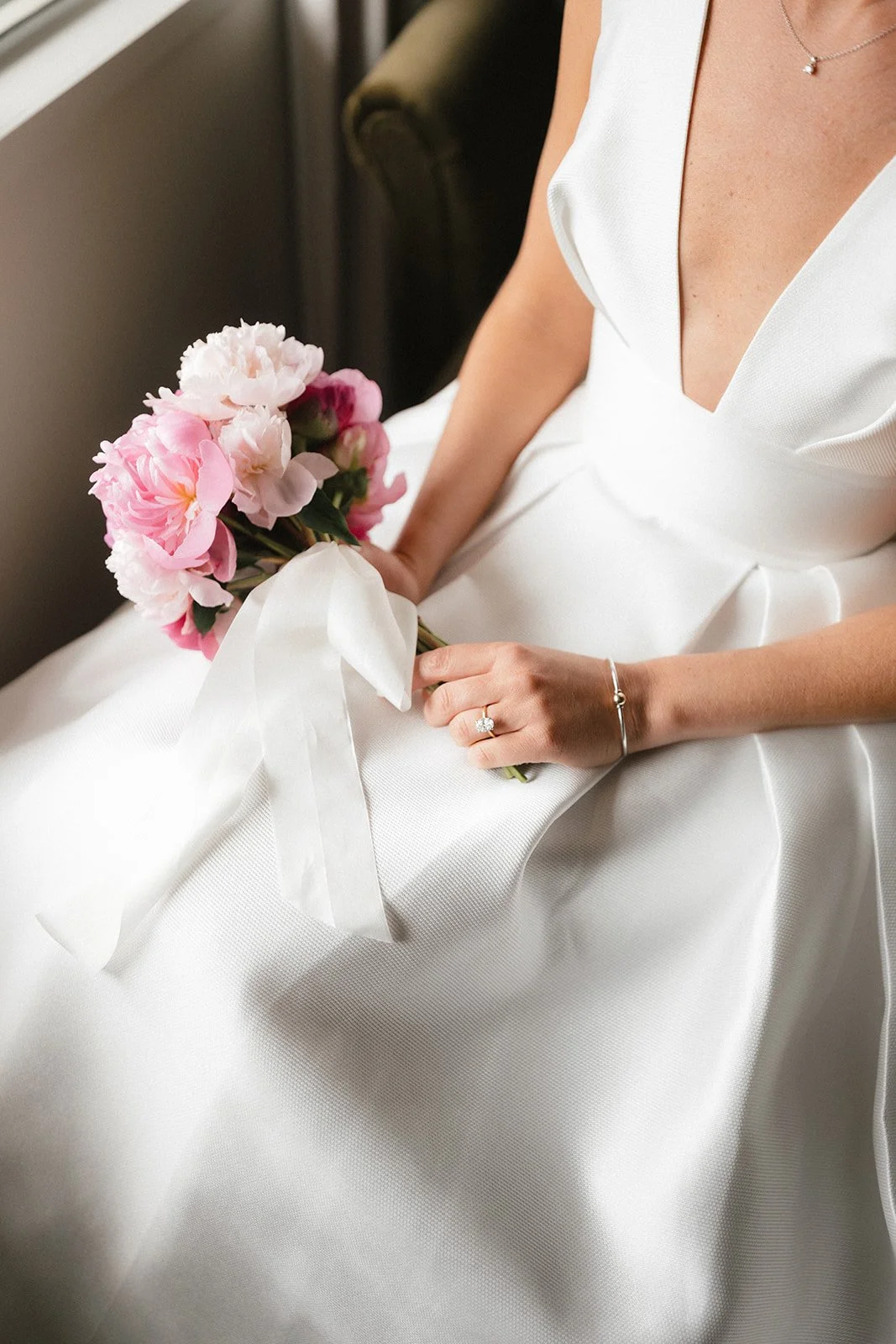 pink peony bridal bouquet