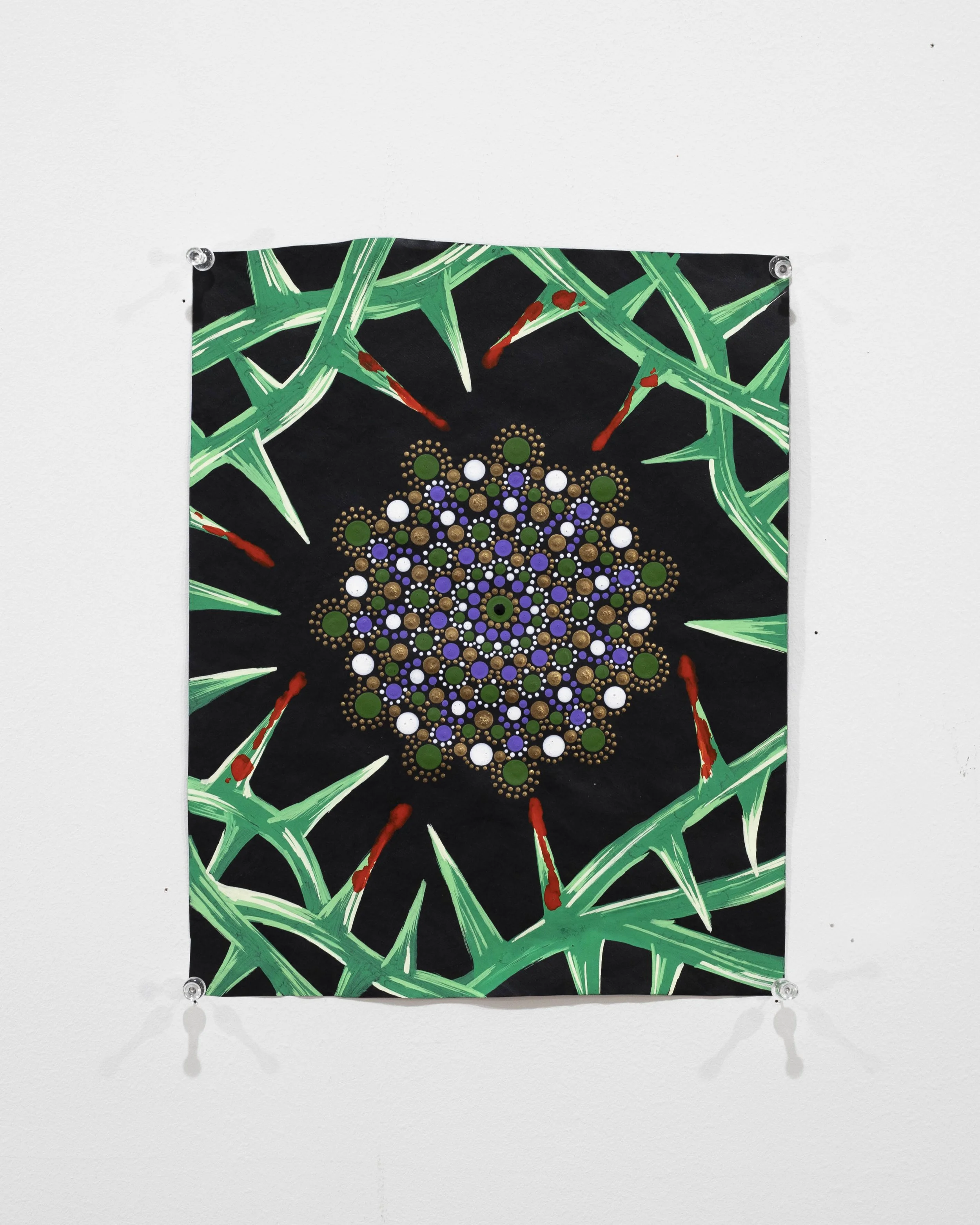 UNTITLED, 2022 11.5” X 9” MIXED MEDIA ON TYVEK