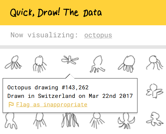 Quick, Draw! Dataset Dataset