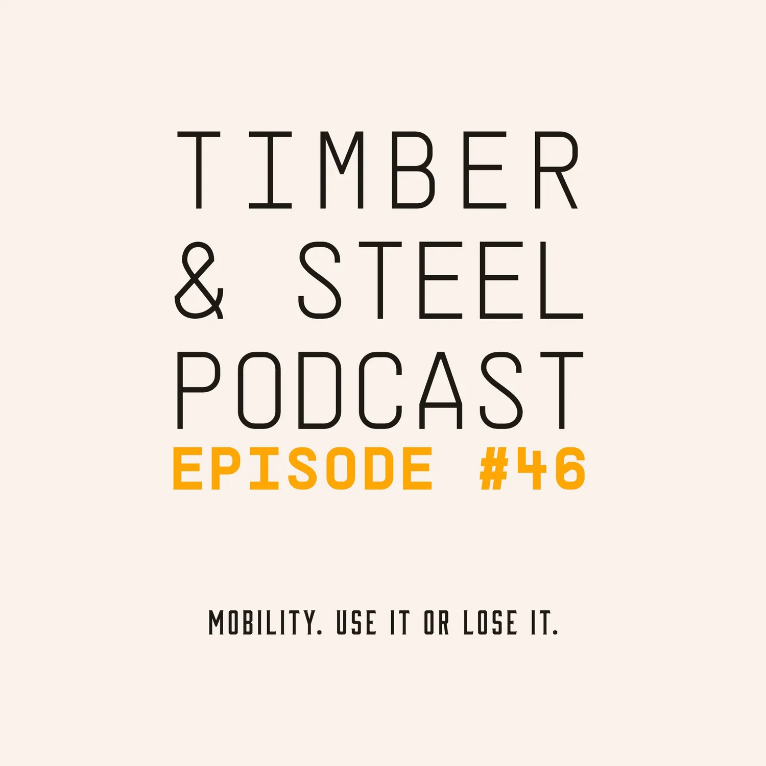 Mobility. Use it or lose it.