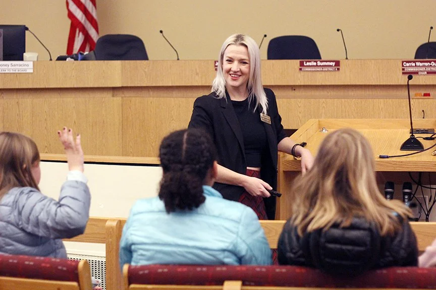 Educating our youth on county government.