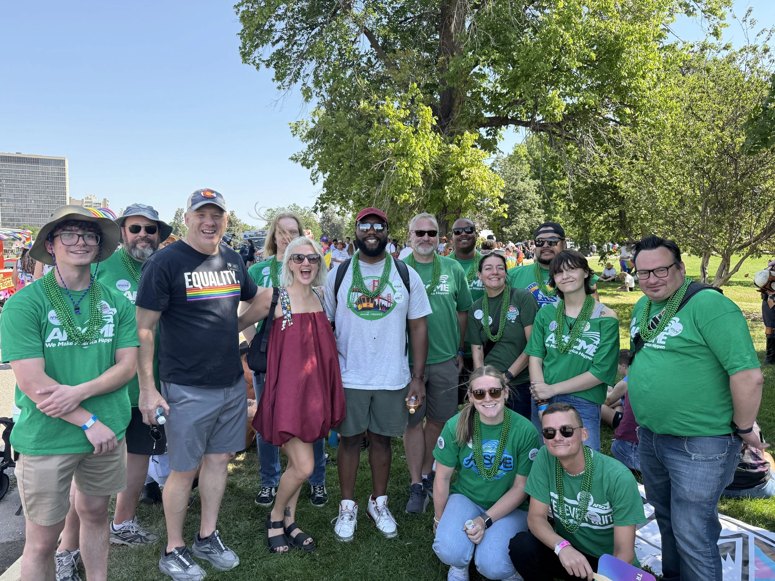 Standing with AFSCME at Pride and everyday.