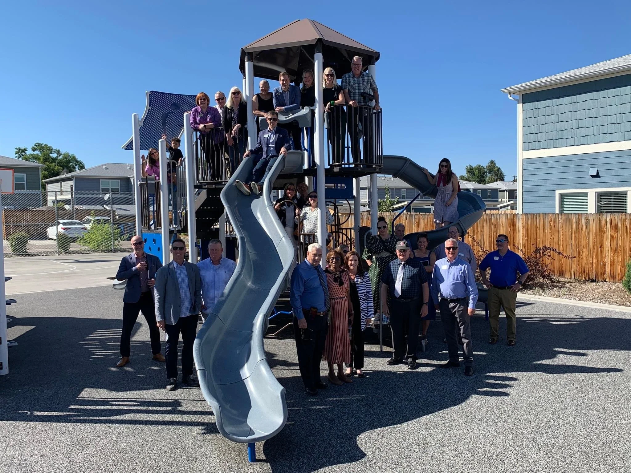 Housing tour with legislators.