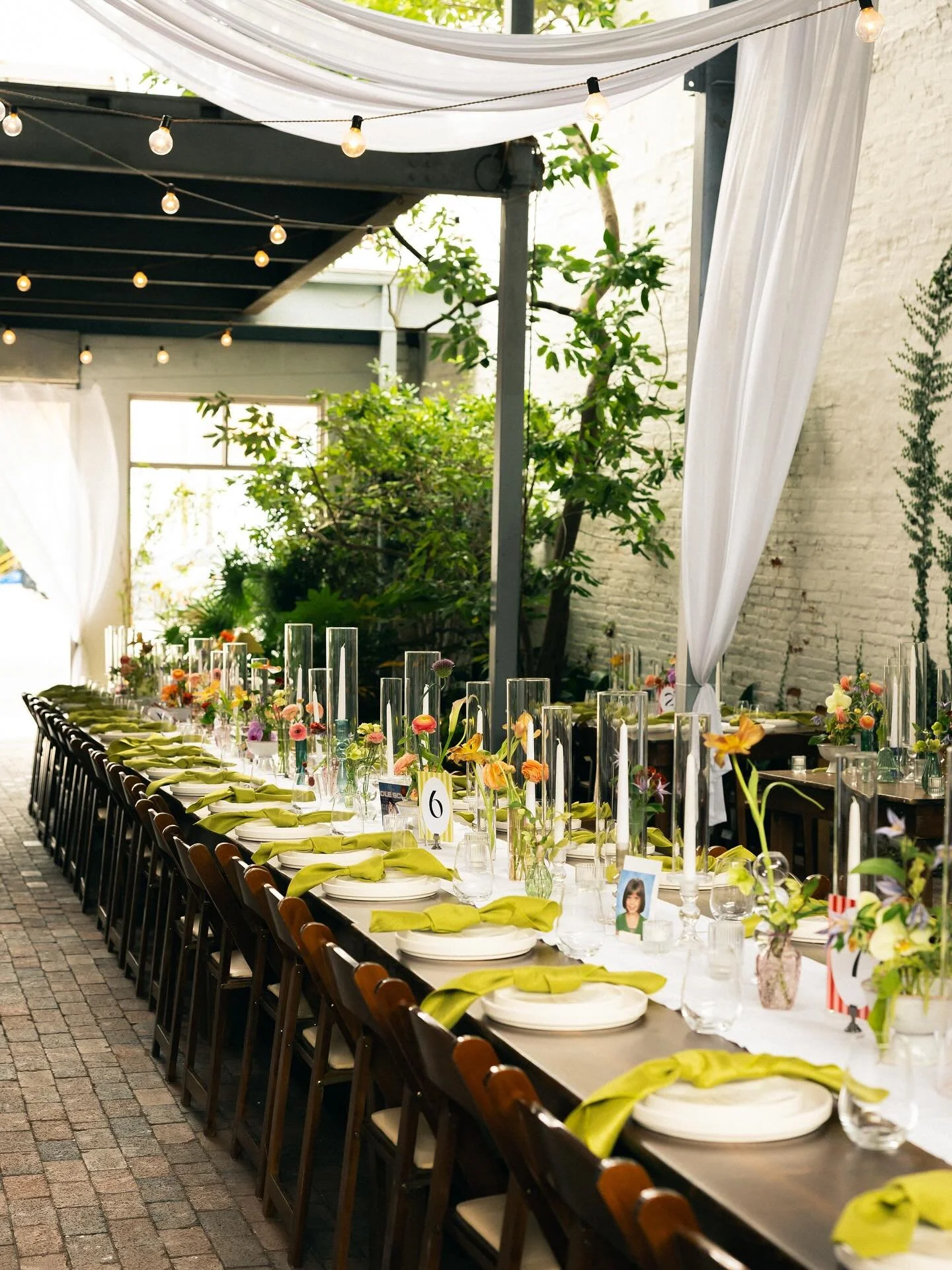 Fun, funky, and colorful was the name of the game for Maddy &amp; Eddie&rsquo;s May wedding at one of the coolest venues in town! 

Venue: @atriumwilmington 
Planning: @detailedeventvisions 
Photo: @whitehurst_photo 

#wilmingtonweddings #wilmingtonf