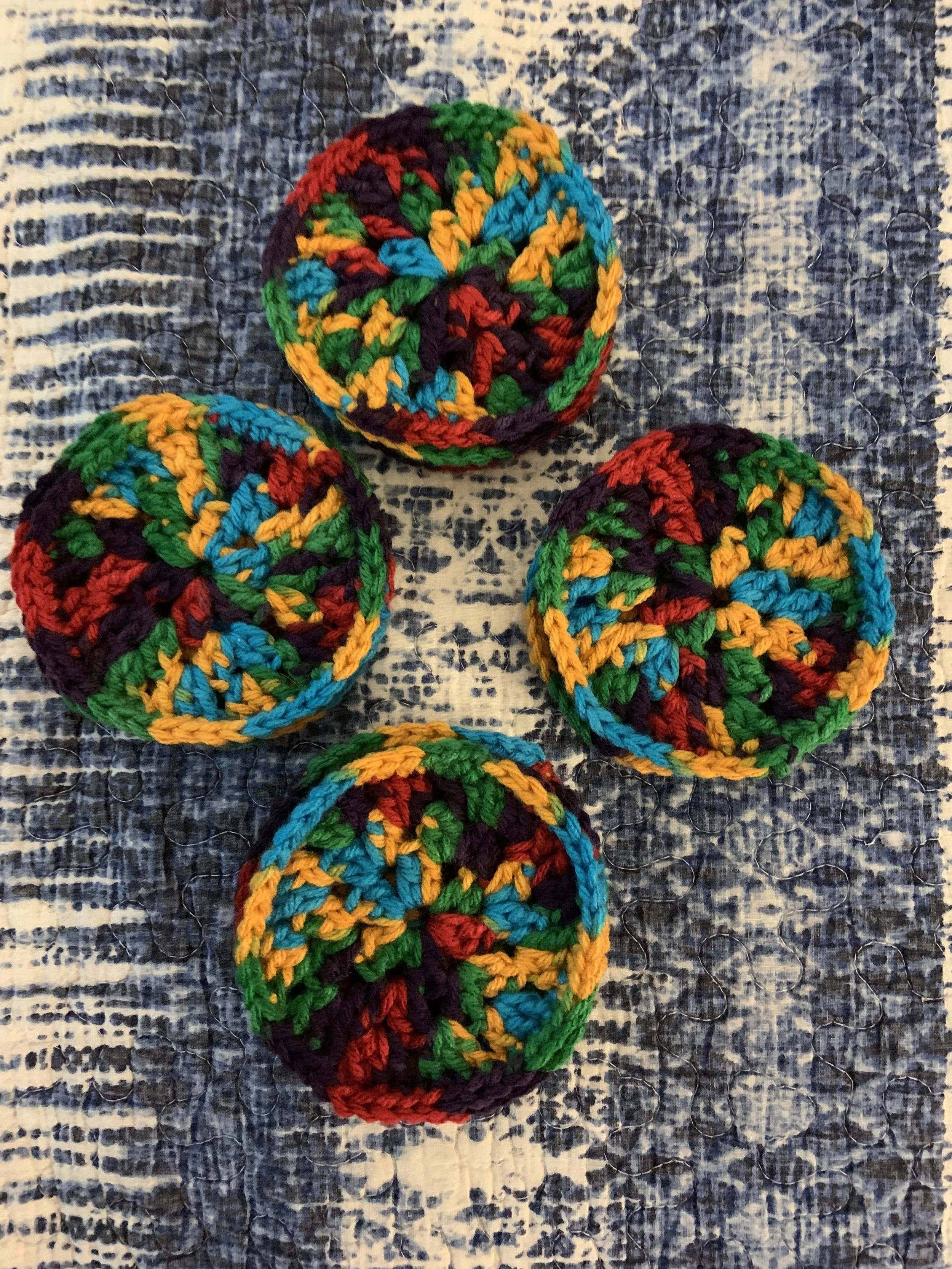 Colourful Crocheted Coasters