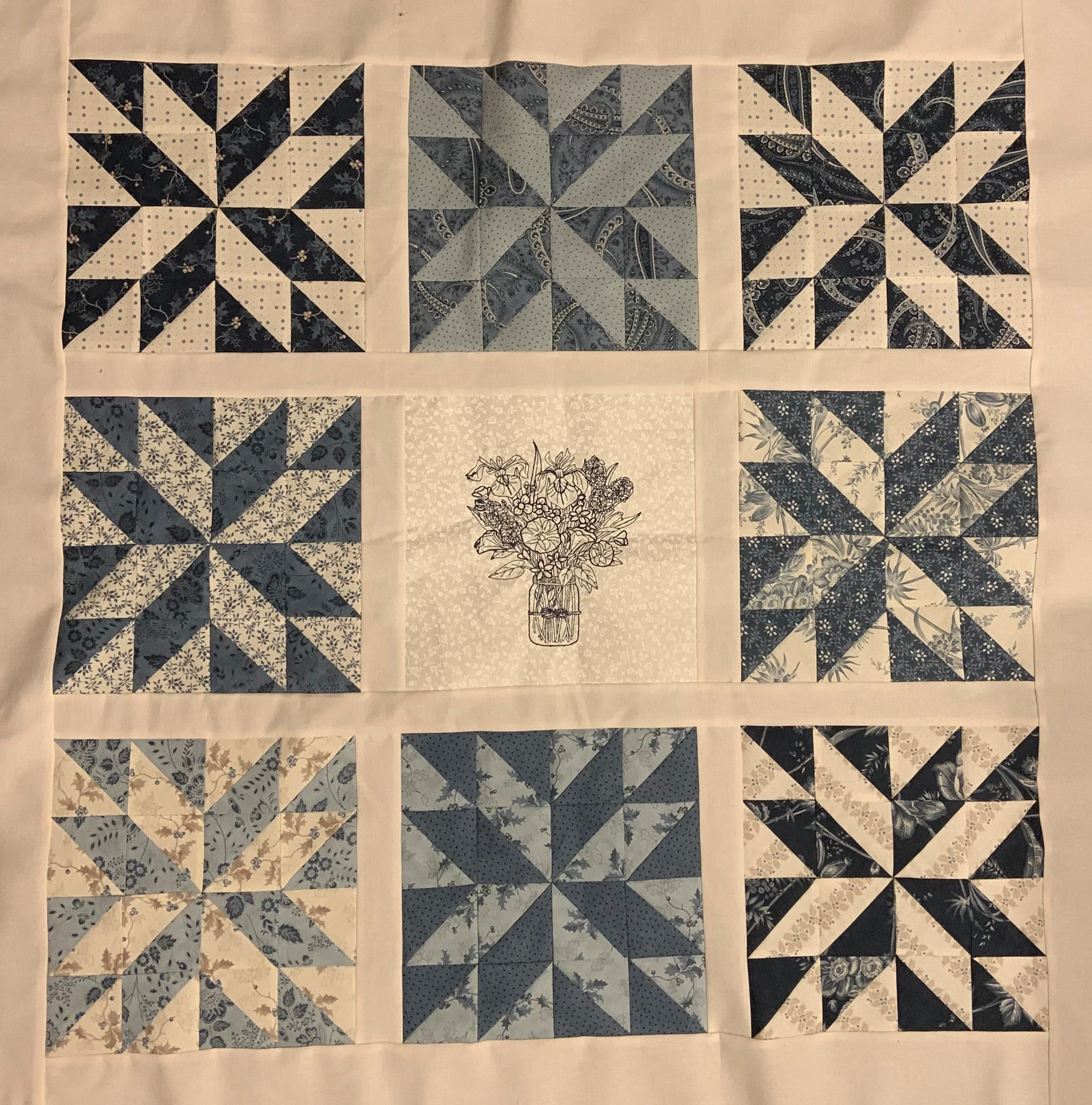 Blossom & Star quilt top