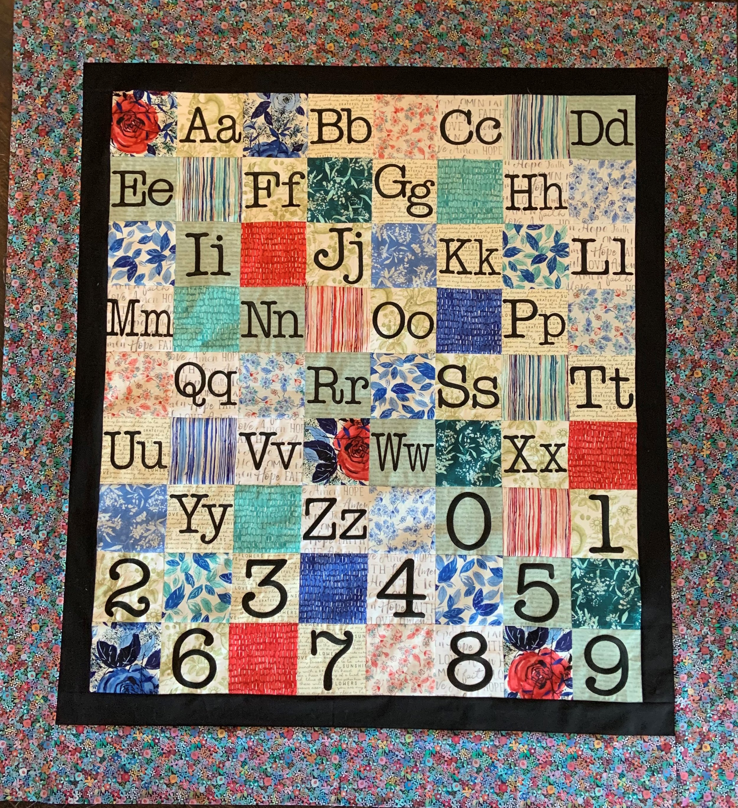 ABC's & 123's quilt top