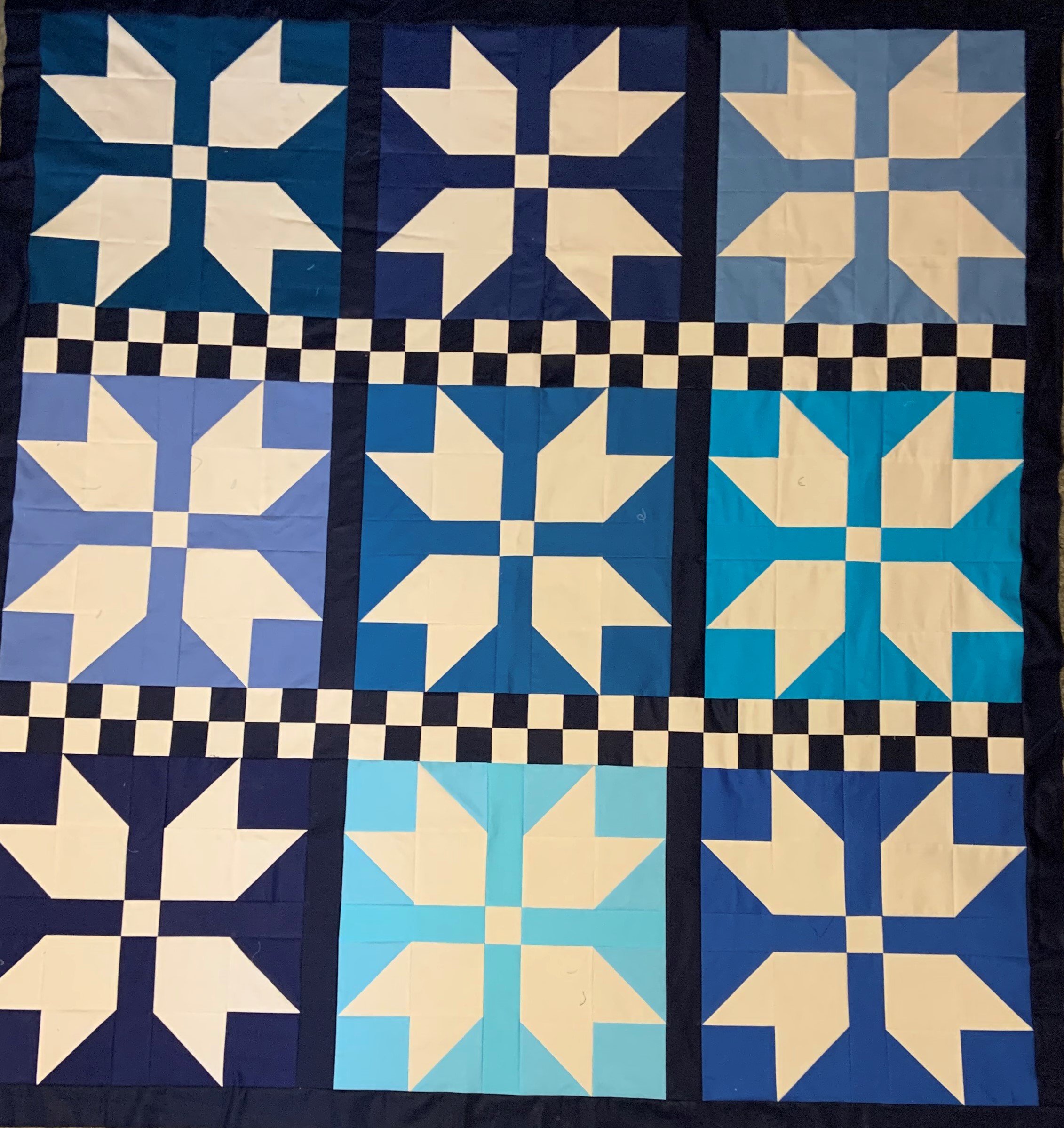 Winter Blues quilt top
Sweater Weather pattern