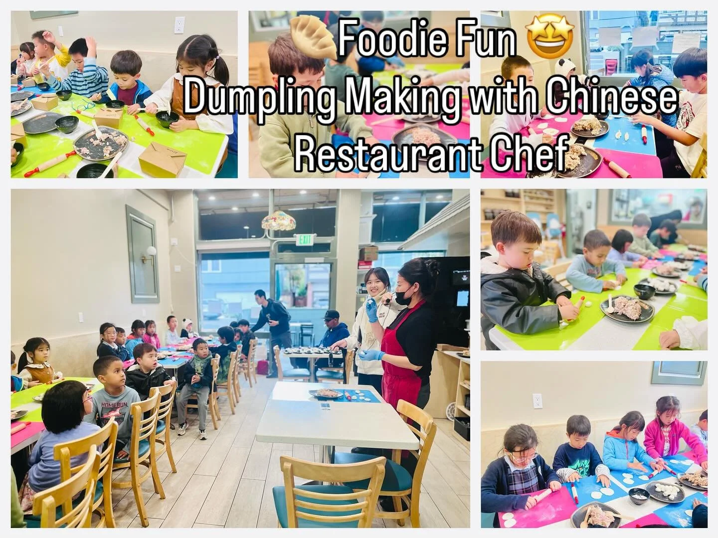 ✨🥟 Holiday Time, Dumpling Time! 🥟✨
Nothing brings Chinese people together historically like making dumplings &mdash; and our after school students enjoyed a heartwarming holiday-style family gathering inside a local Chinese restaurant. ❤️

Just lik