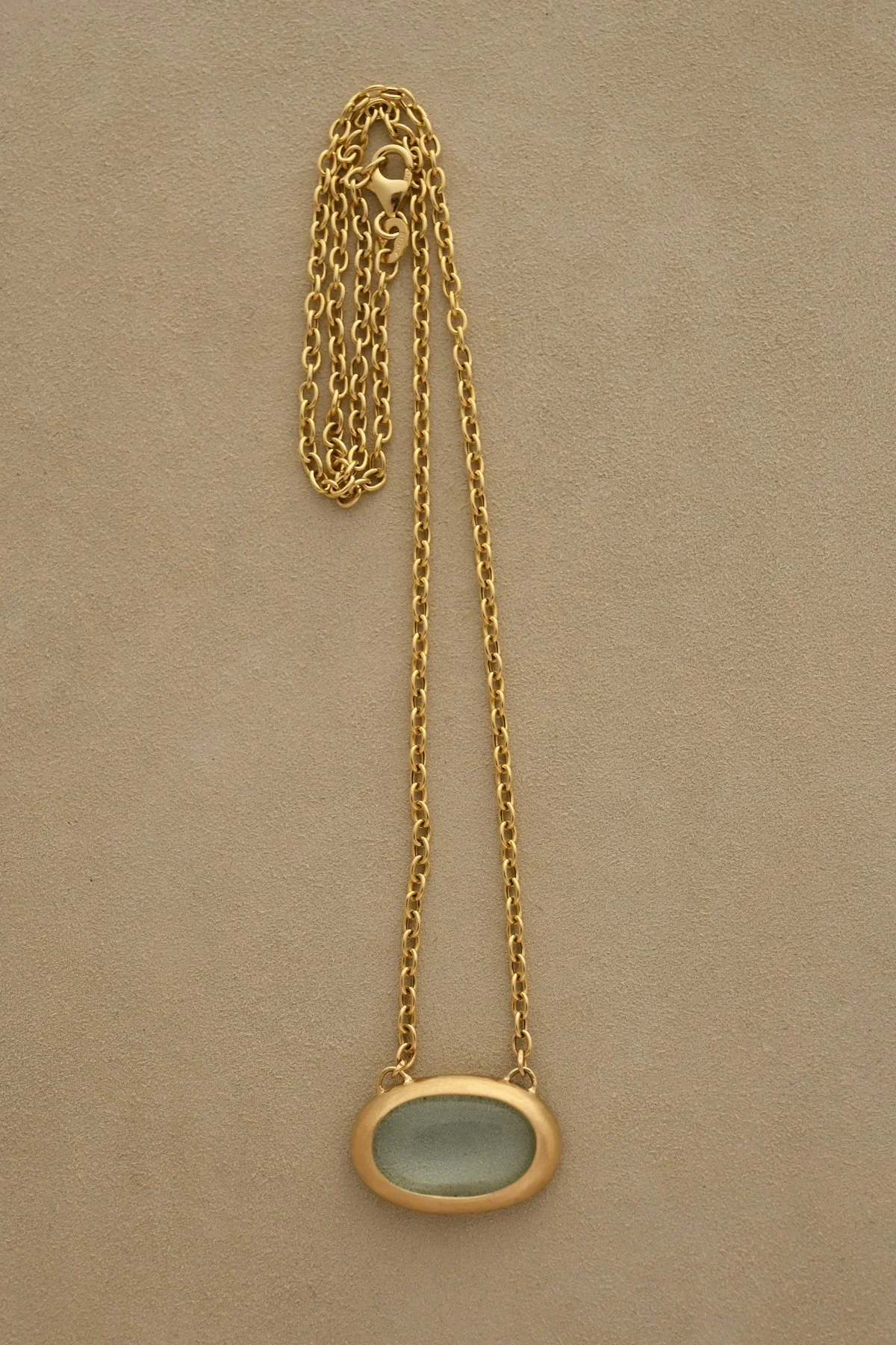 Aquamarine Window Necklace