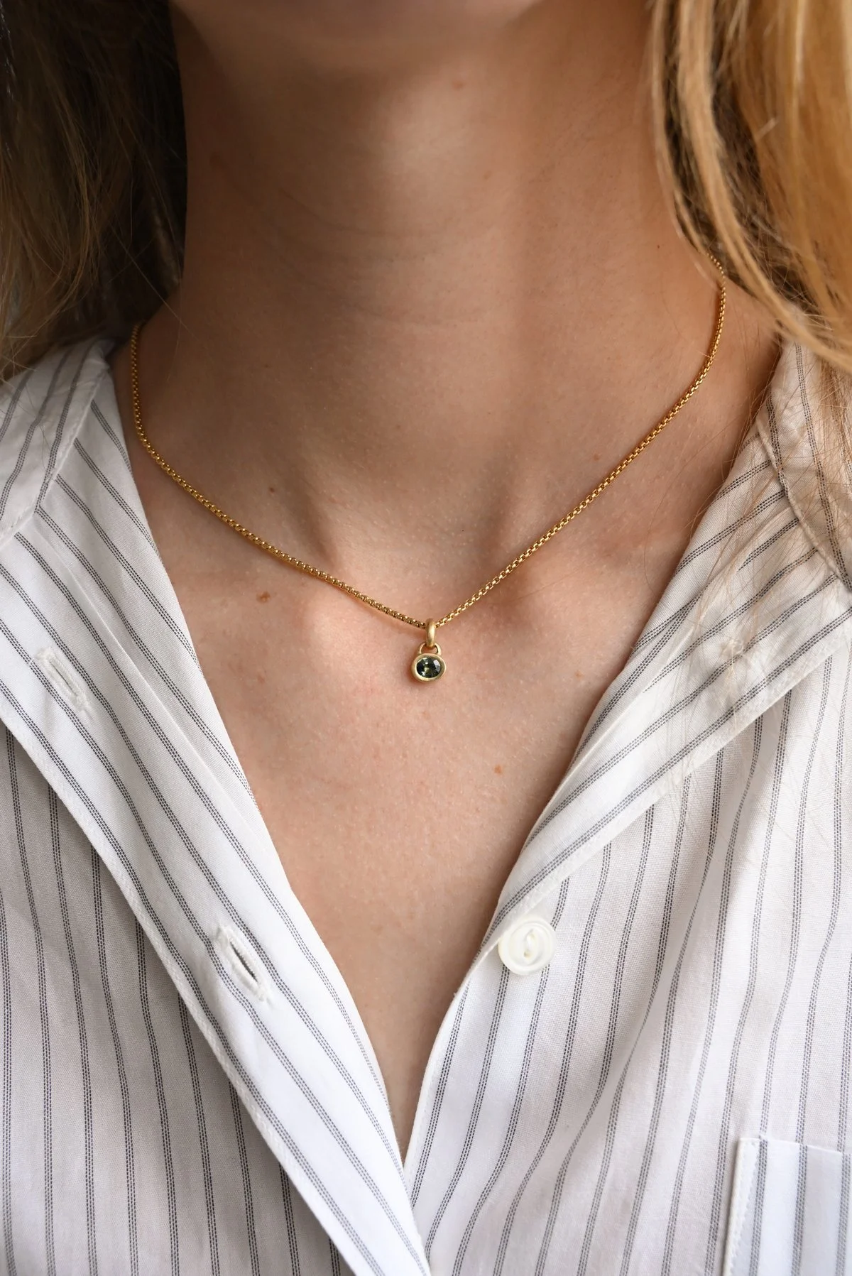 Sapphire and Gold Pendant No. 2