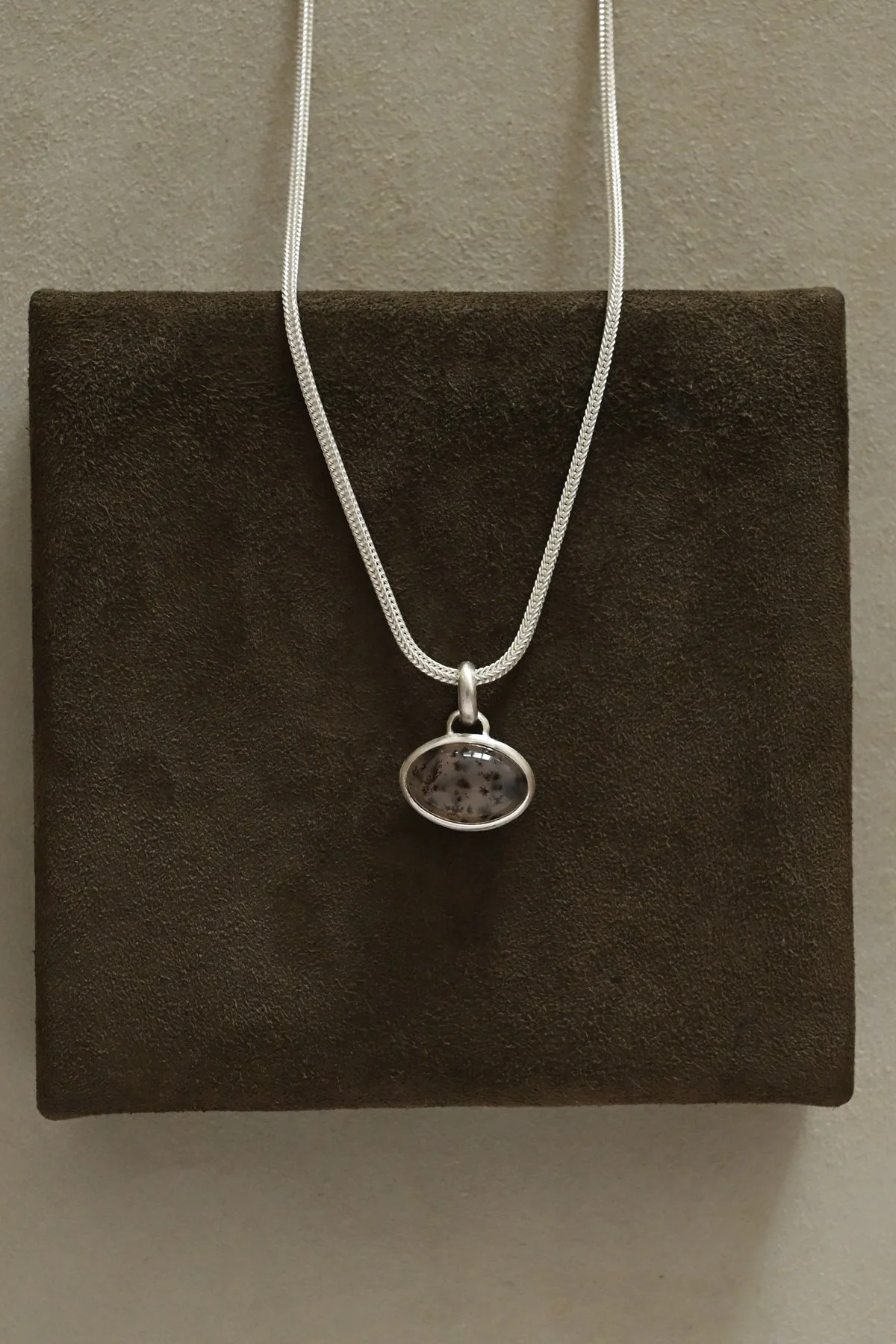 Spotted Montana Agate Pendant