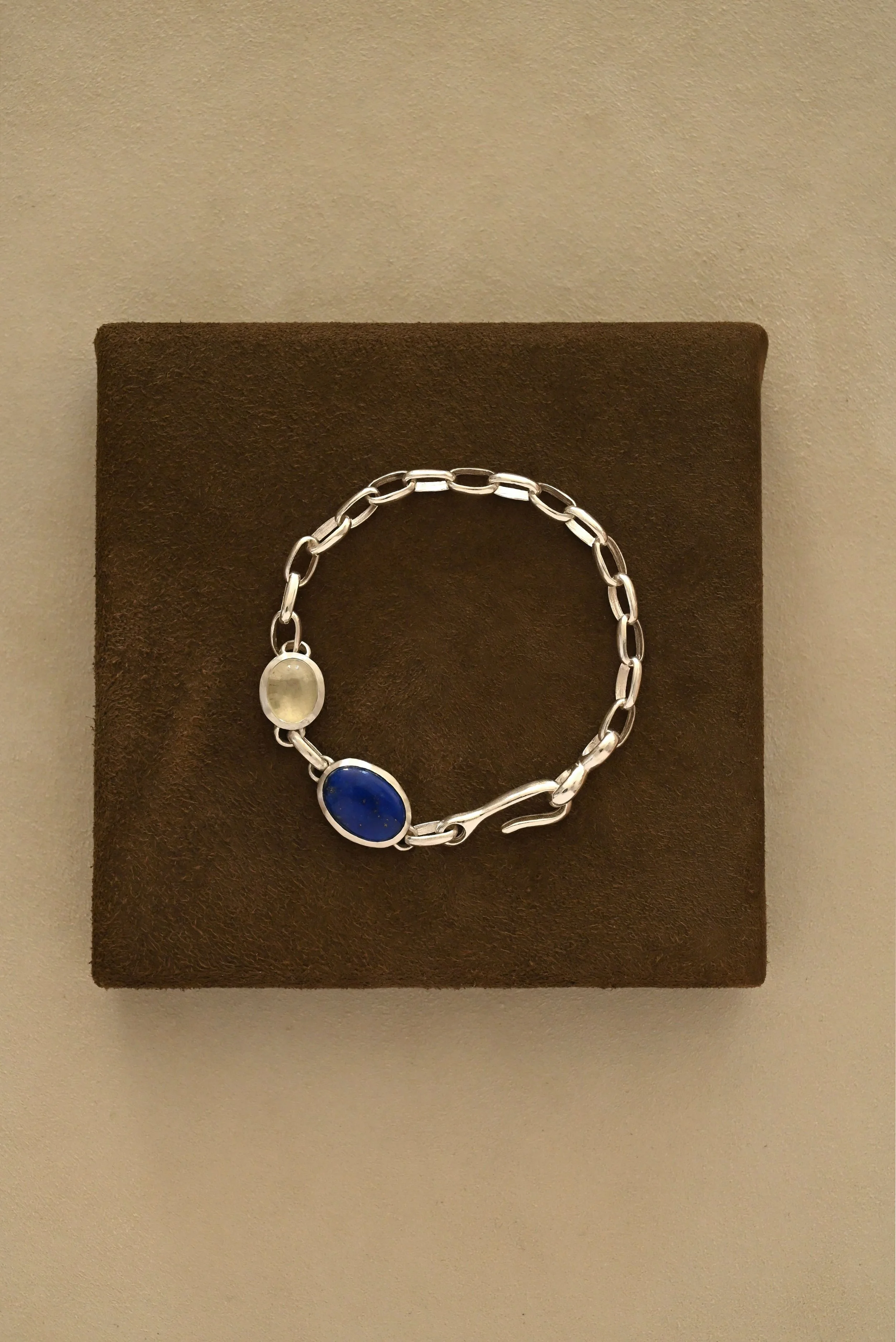 Baby Elevine Bracelet with Lapis and Green Moonstone