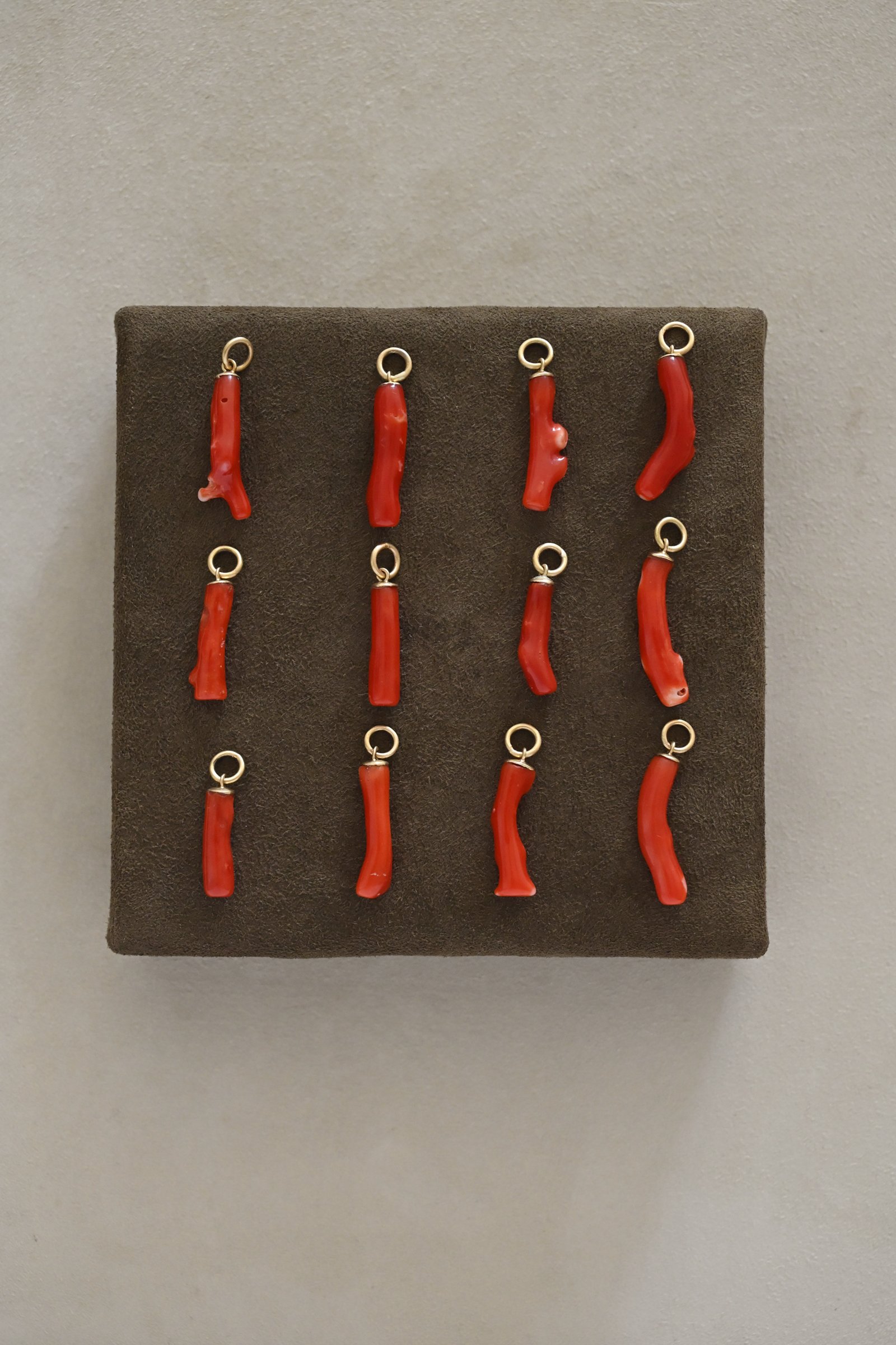Coral and Gold Talisman