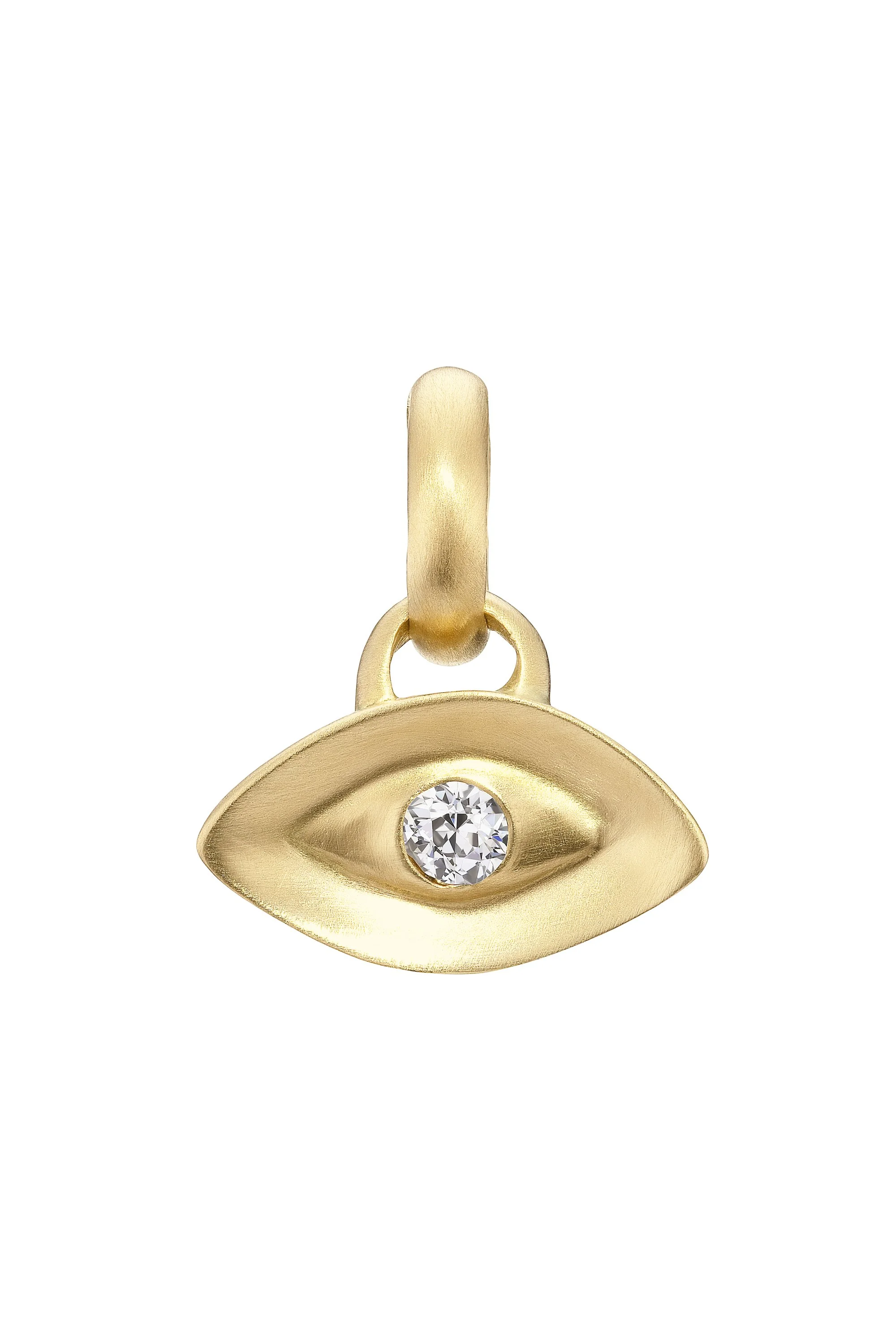 Gold and Diamond Evil Eye