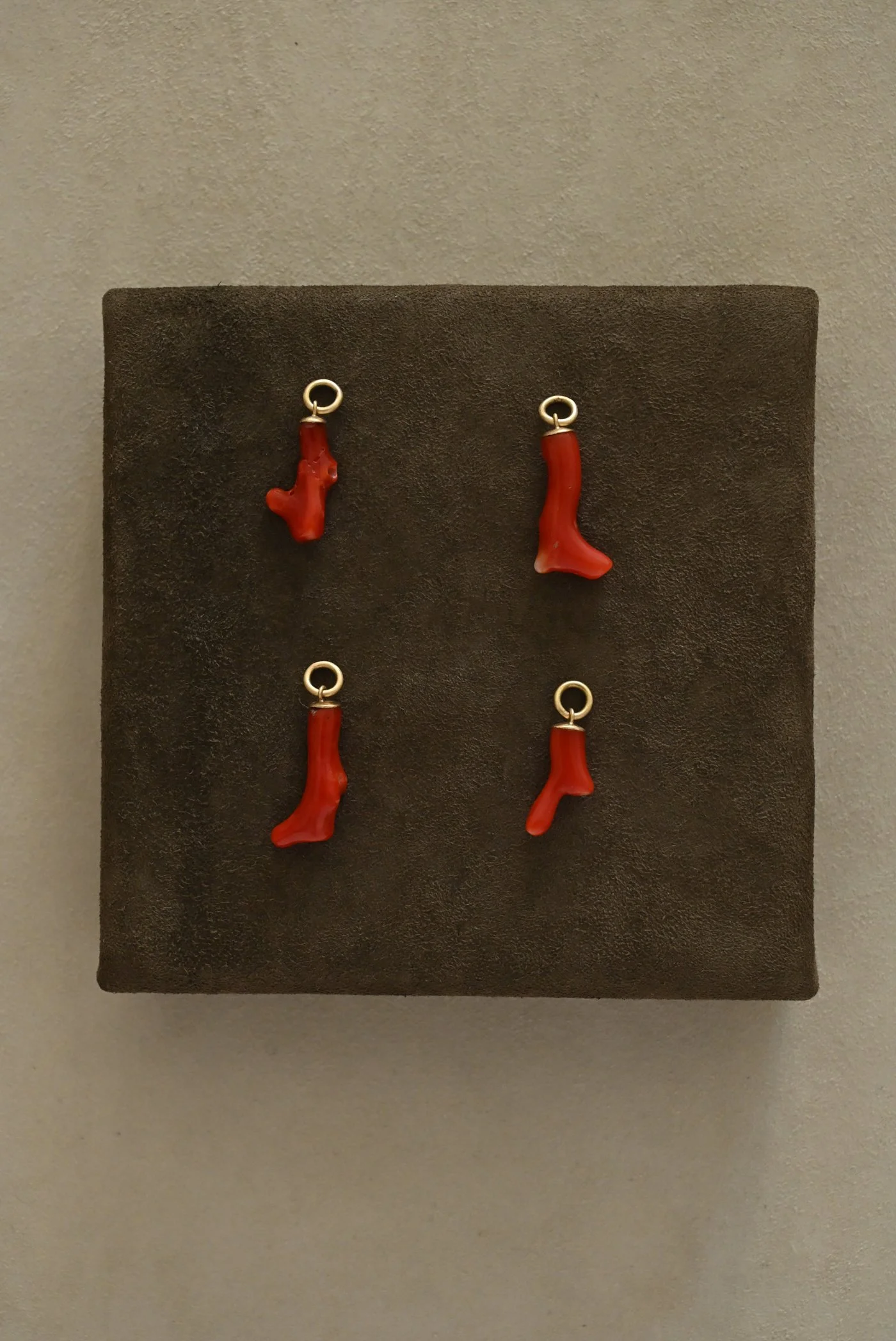 Coral and Gold Talisman