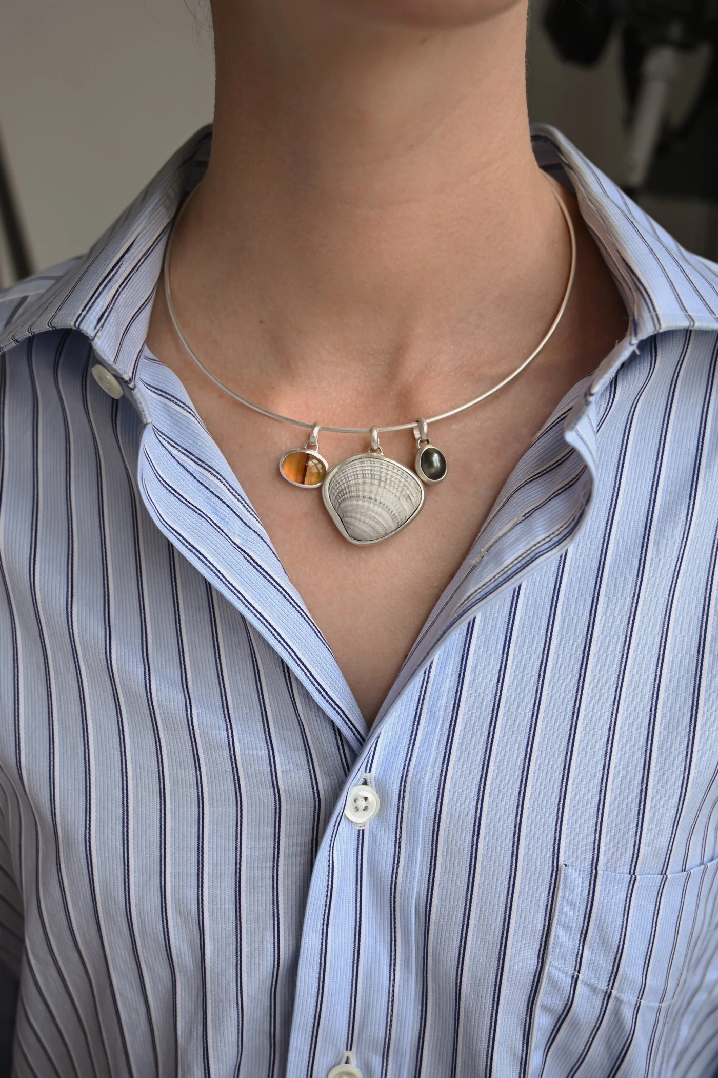 Silver Tension Collar