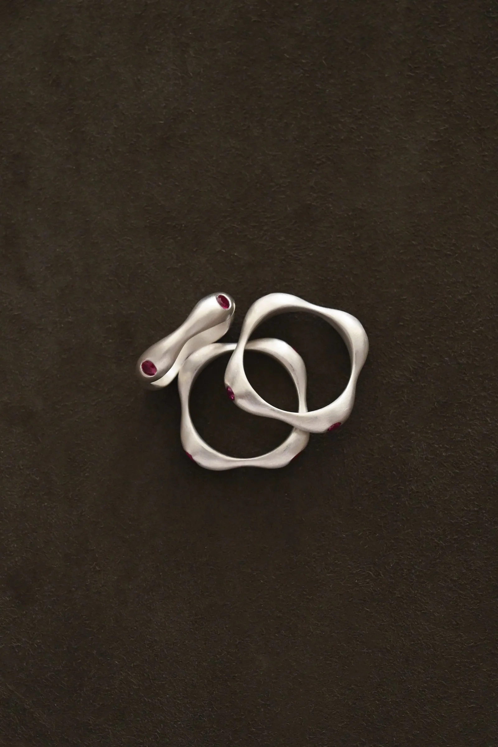 Owen Ring | Thin with Ruby