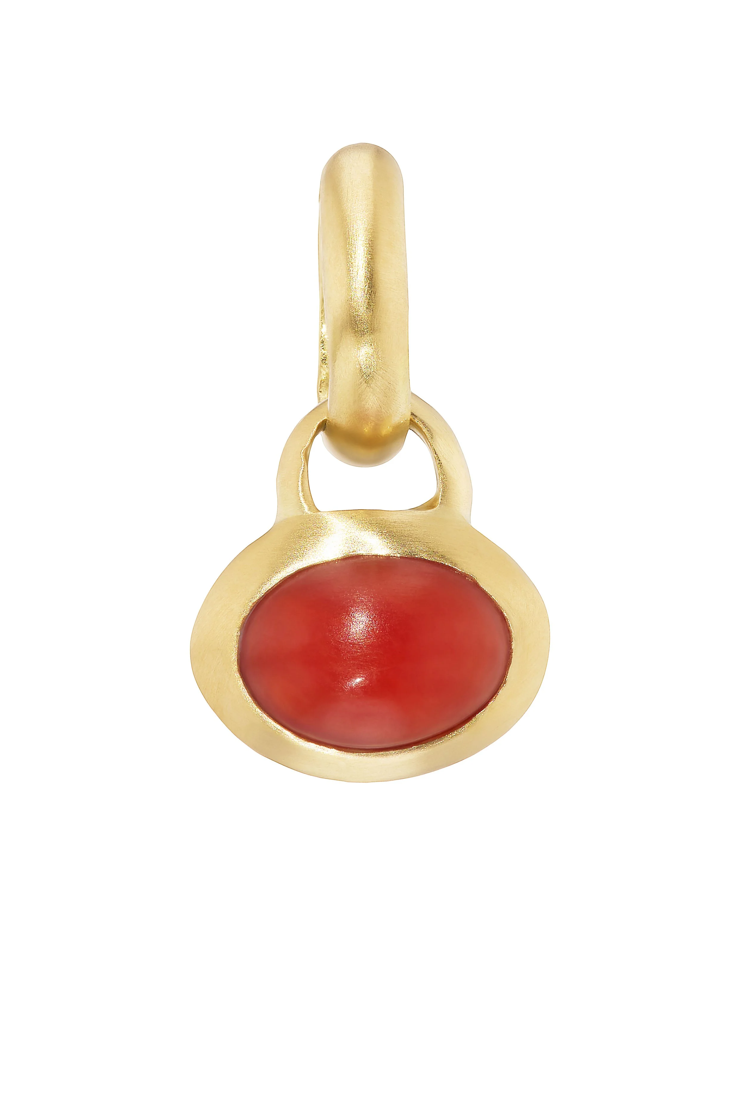 Coral and Gold Pendant No. 5
