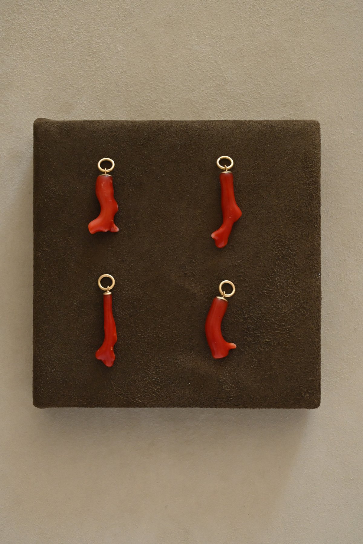 Coral and Gold Talisman
