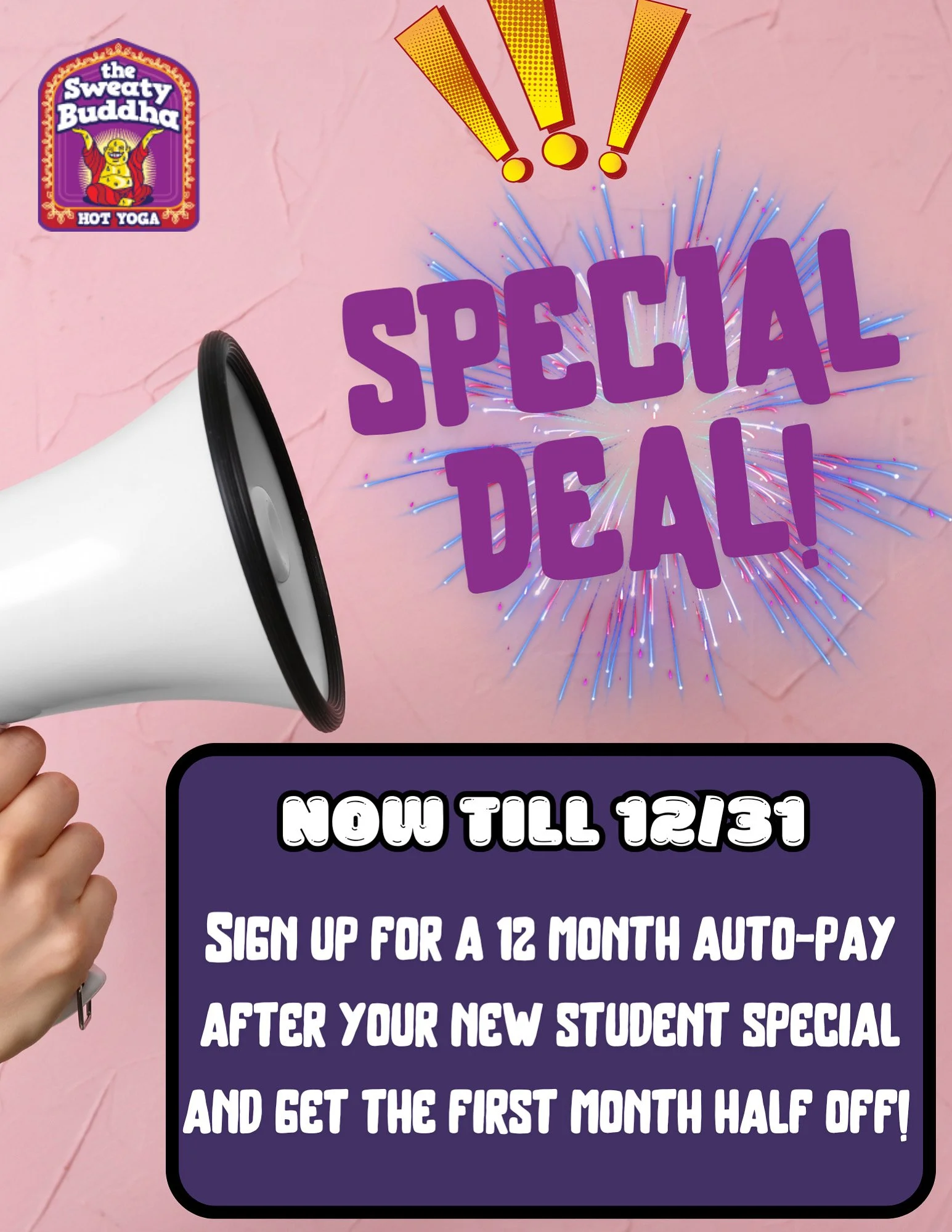 New Student Special to Auto-Pay Deal 