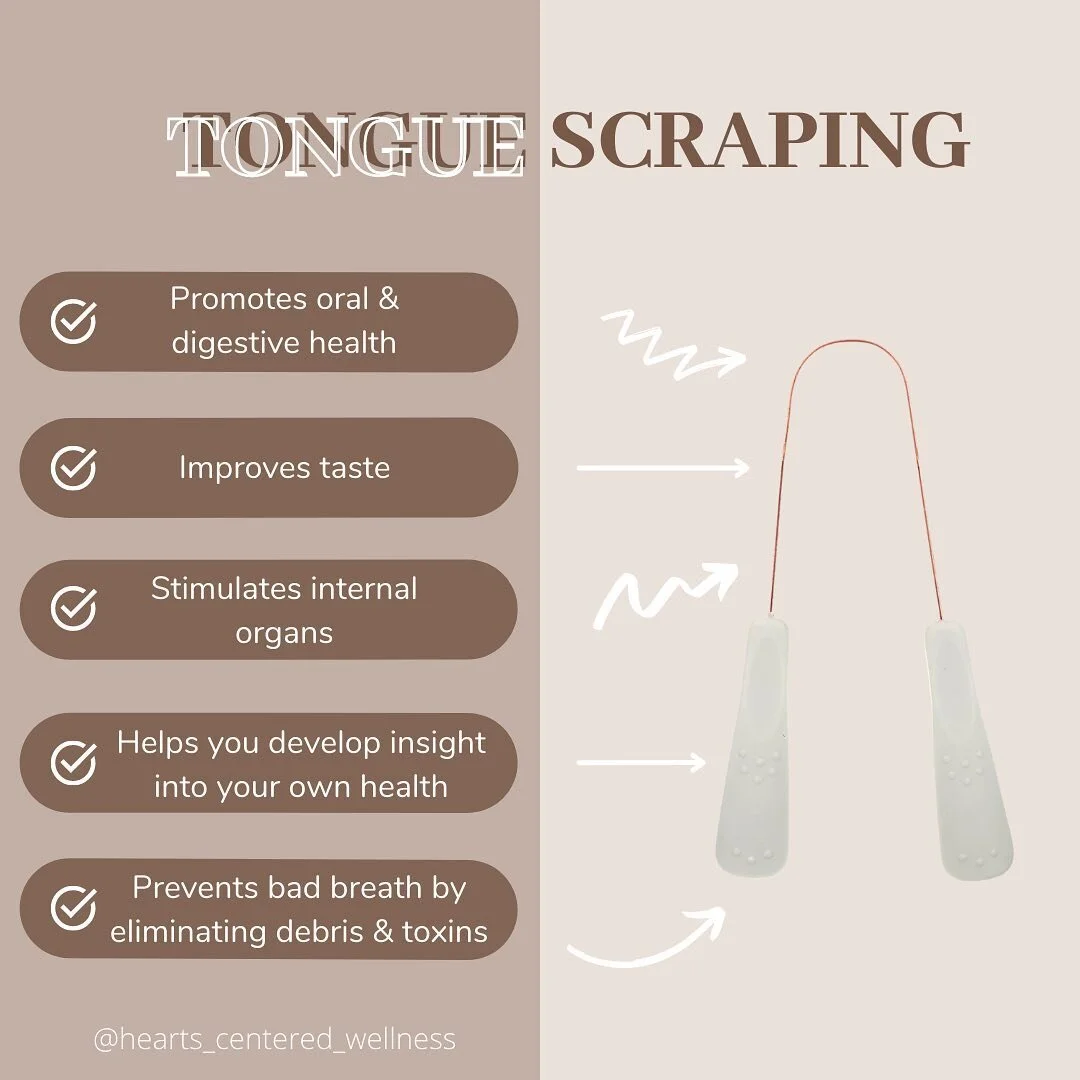 Always remember the three T’s: Tongue, Throat and Teeth!
The tongue is the window into the state of your digestive health:
➡️A thin white coating that’s slightly moist and evenly distributed is normal
➡️A white coating that appears wet i