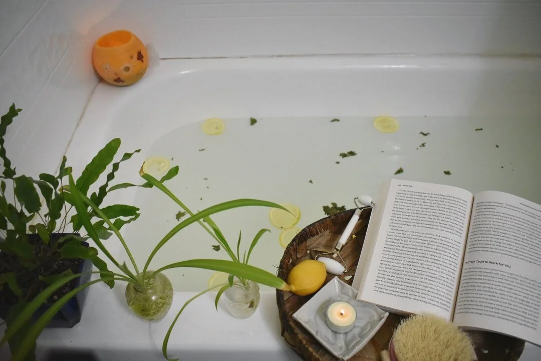 Immune Bathing ~
Start by using a natural bristle brush with upward strokes to redefine the surface of your skin, building immunity by increasing circulation. 
We have always favored Epsom Salts because they promote relaxation. These salts work as