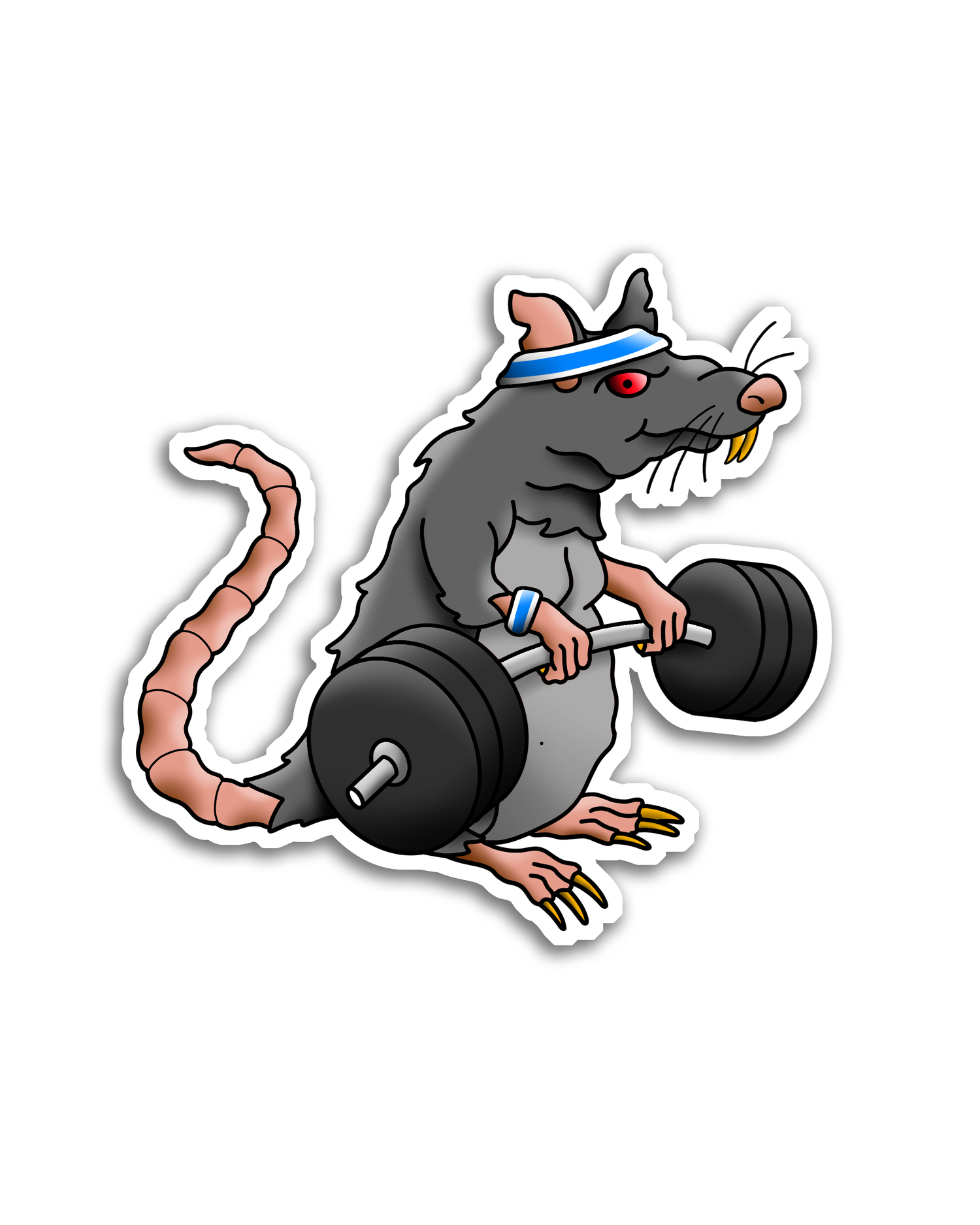 Gym Rat Sticker for Sale by American Artist