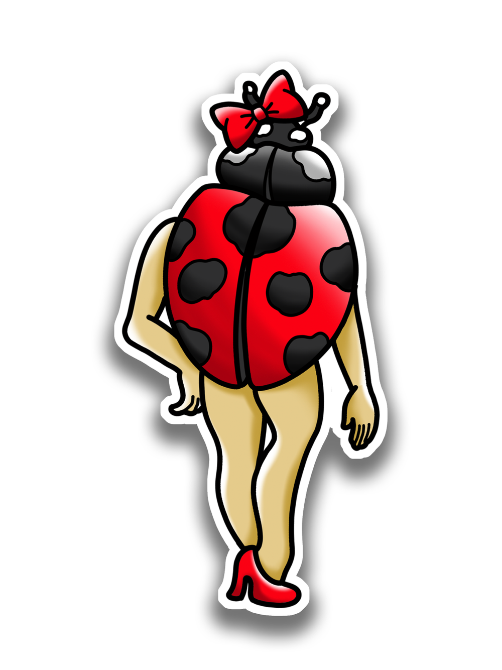 LADY BUG STICKER — Damnit, Wooddy!