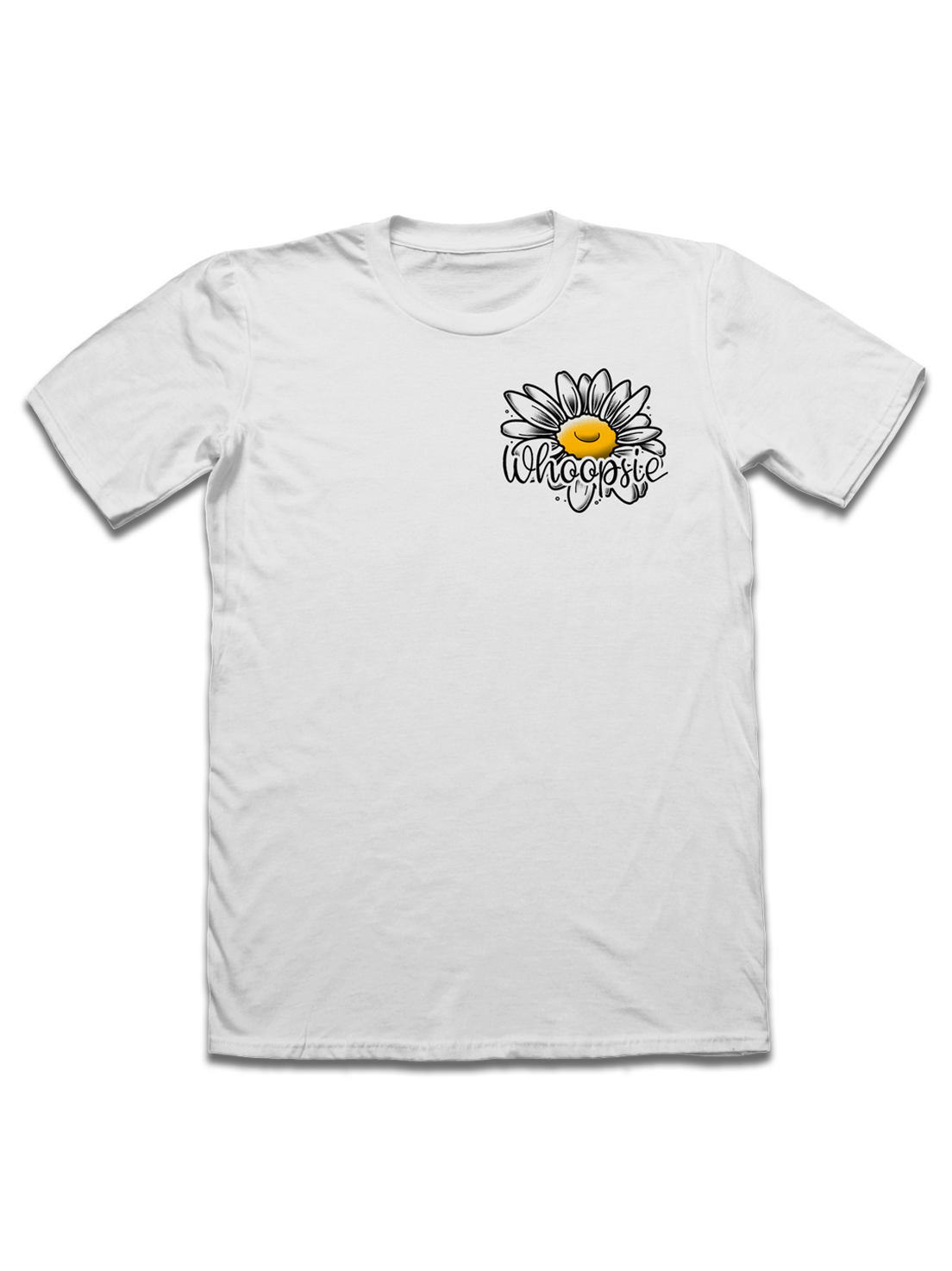White Whoopsie Daisy Shirt! — Damnit, Wooddy!