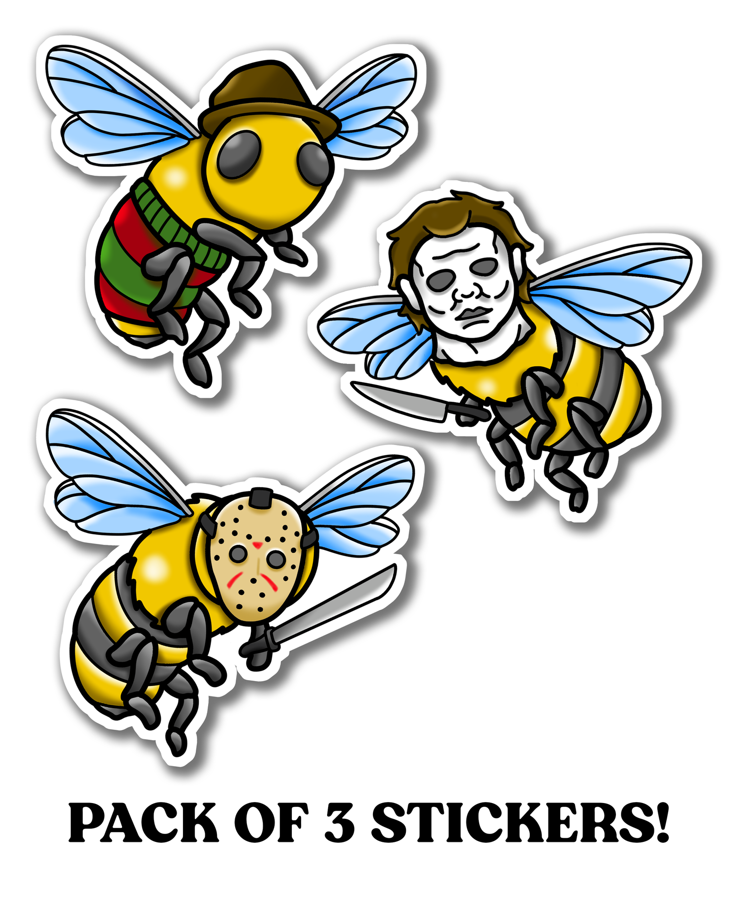 KILLER BEES STICKER SET! — Damnit, Wooddy!