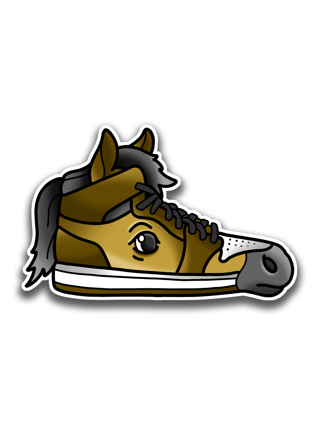 HORSE SHOE STICKER!