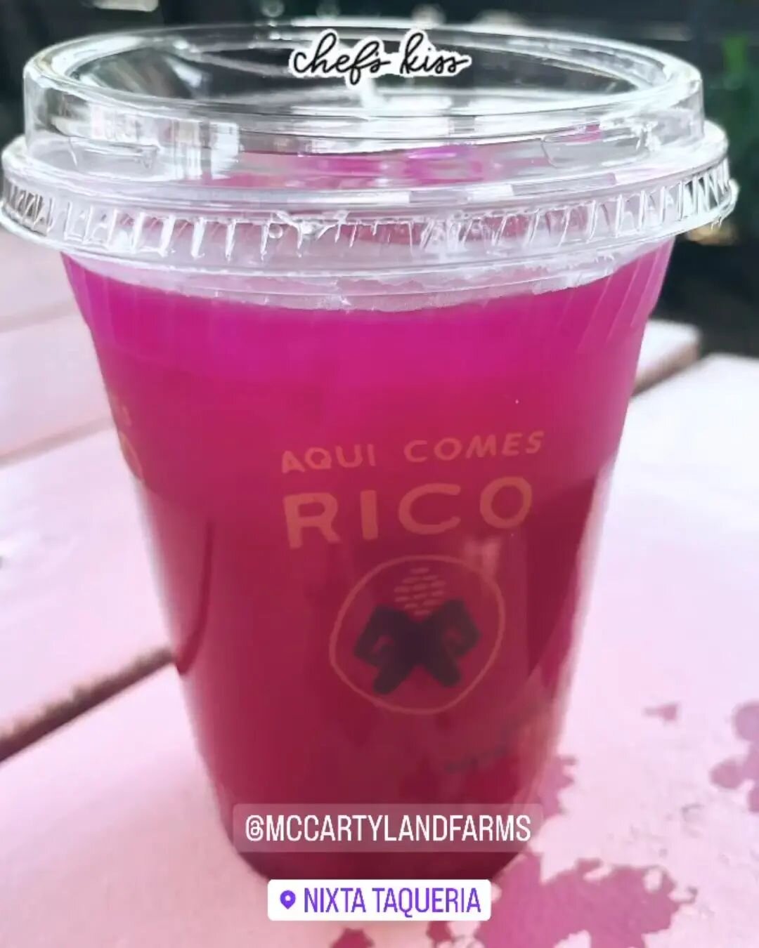 So glad my cousin, @bsv_1225, had an opportunity to taste the Prickly Pear Agua Fresca created by @nixtataqueria from our cactus fruit.