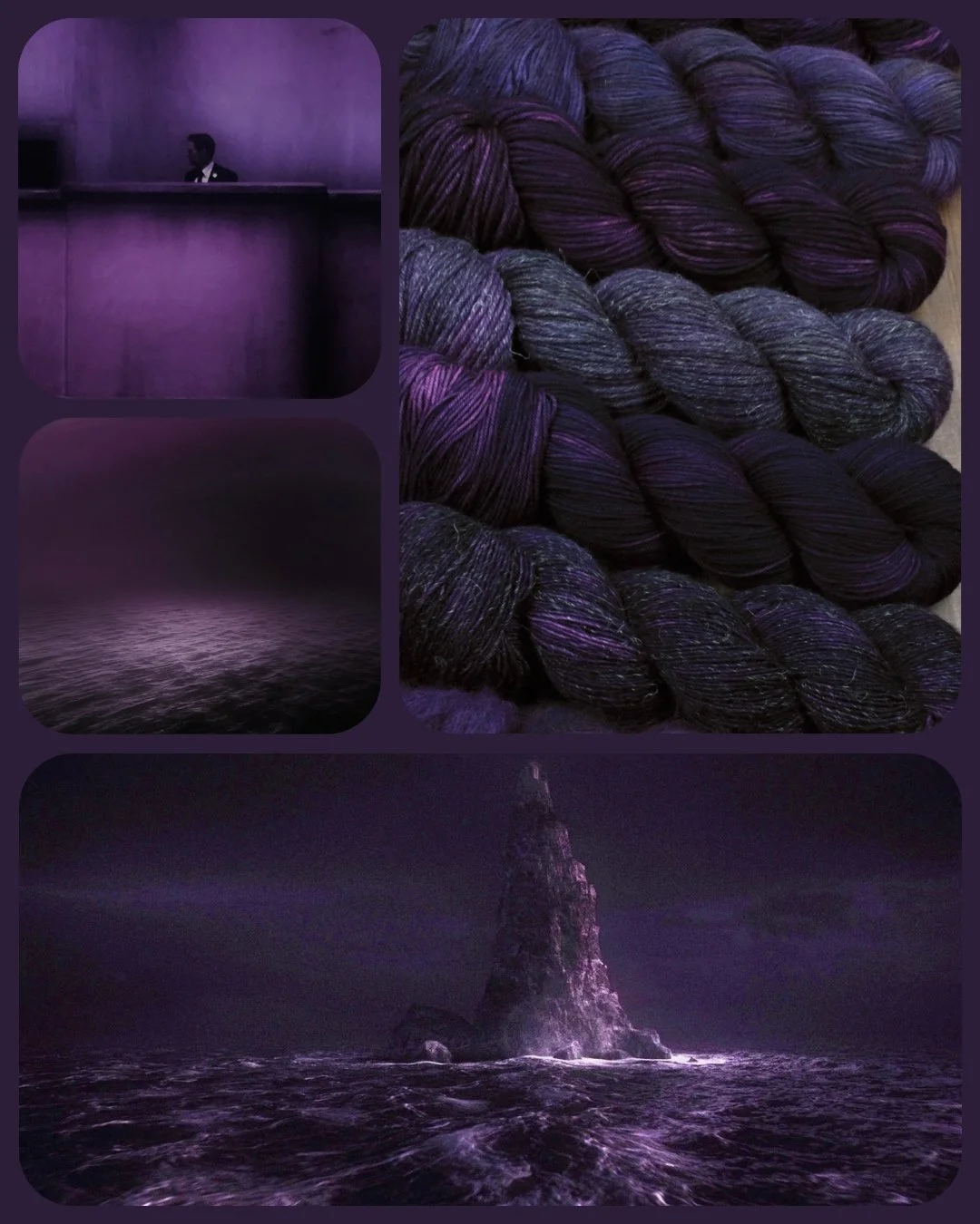 Purple Sea (wool bases) 🔮🌊