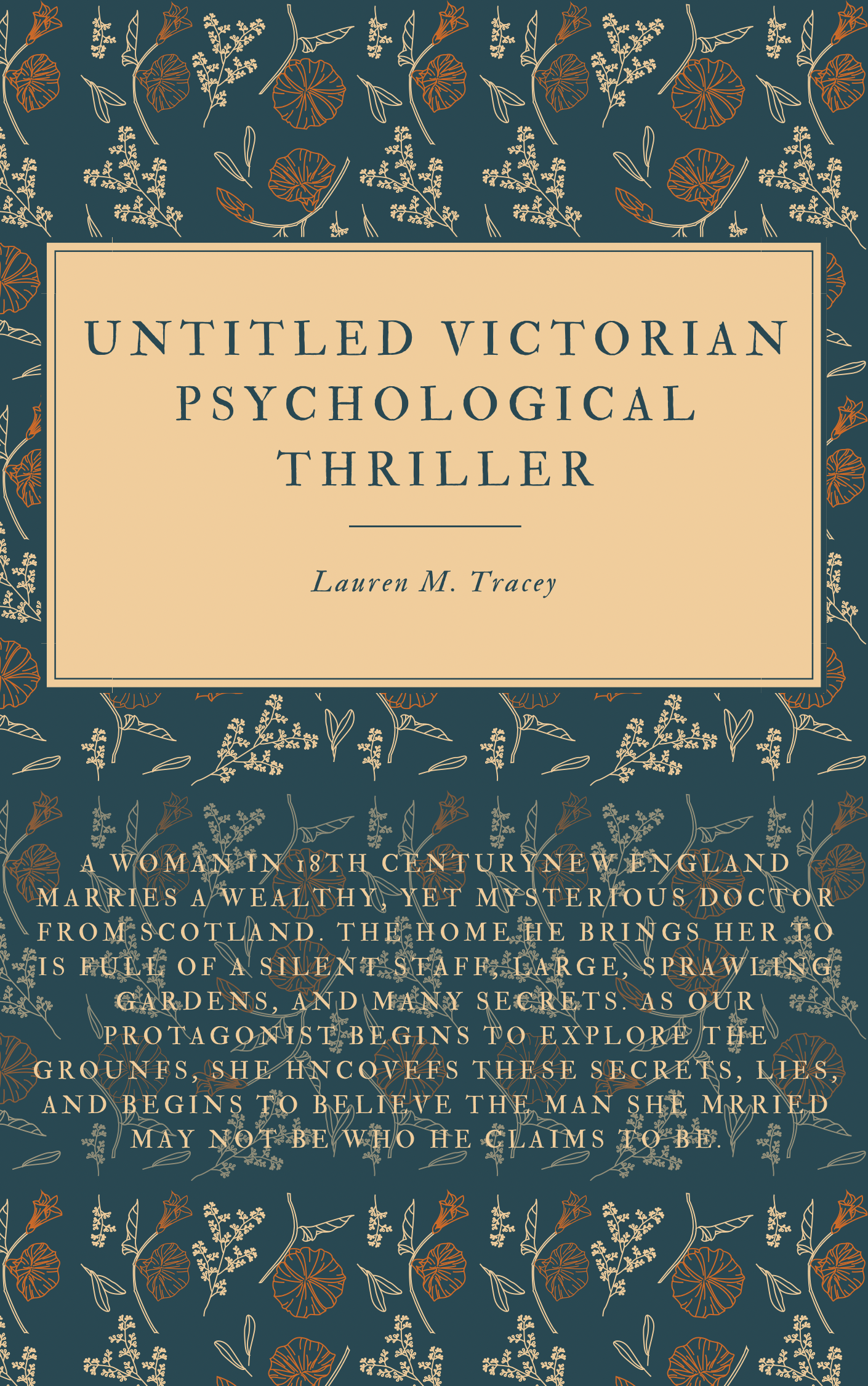 A Victorian-era psychological thriller exploring what's real, what's all in your head, and those moments where the two overlap.