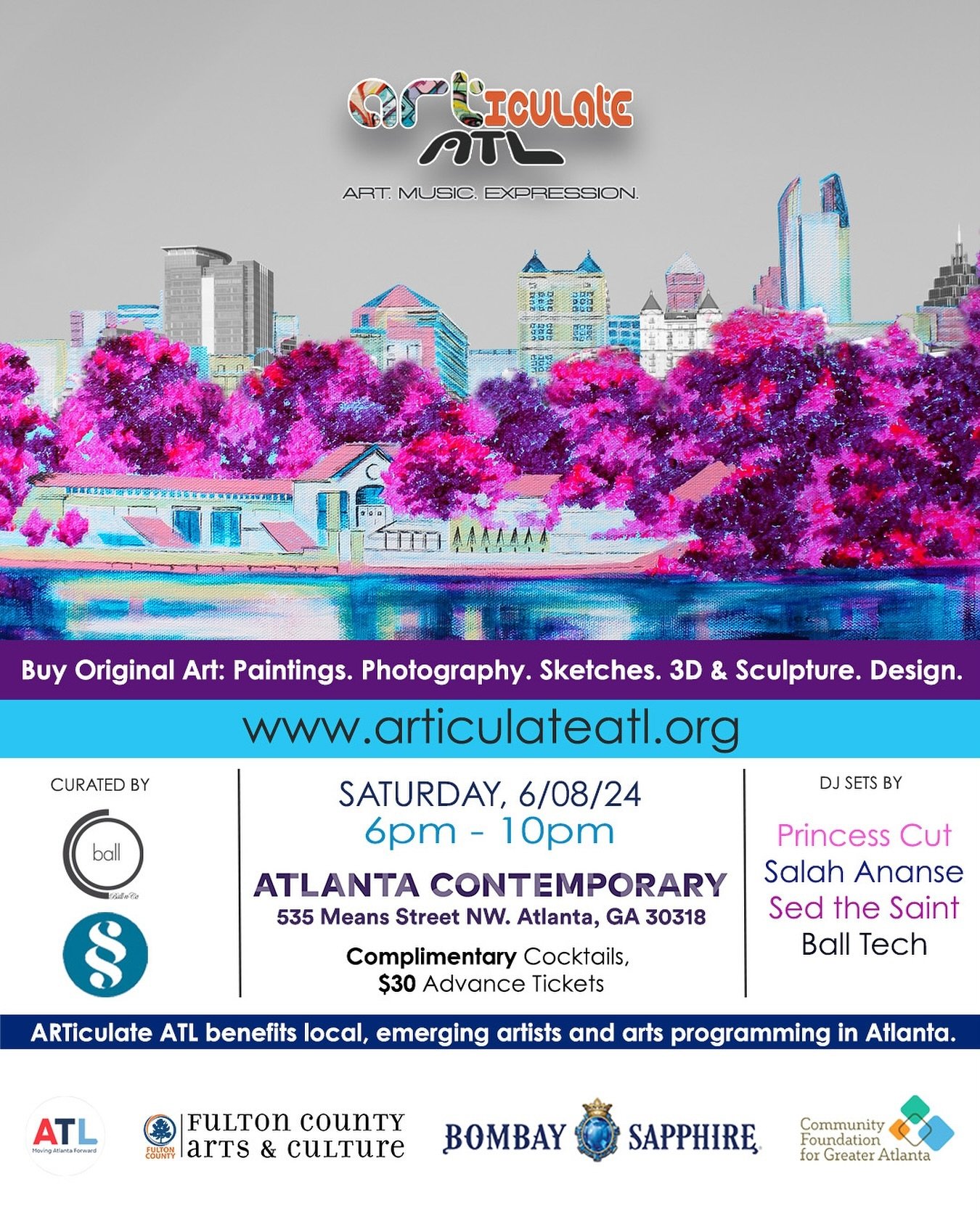 Tickets on sale now! ARTiculate ATL 2024 at @atlantacontemporary art center. Saturday, June 8 from 6:00 PM - 10:00 PM. 

Early Bird Special - One Week Only! Get discounted tix if you&rsquo;re the first to buy. @ articulateatl.org 

It&rsquo;s our 12t