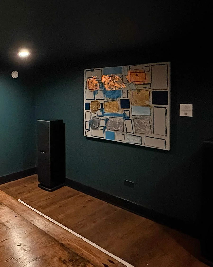 Installation view of "Abstract Study (salon style)"—available
