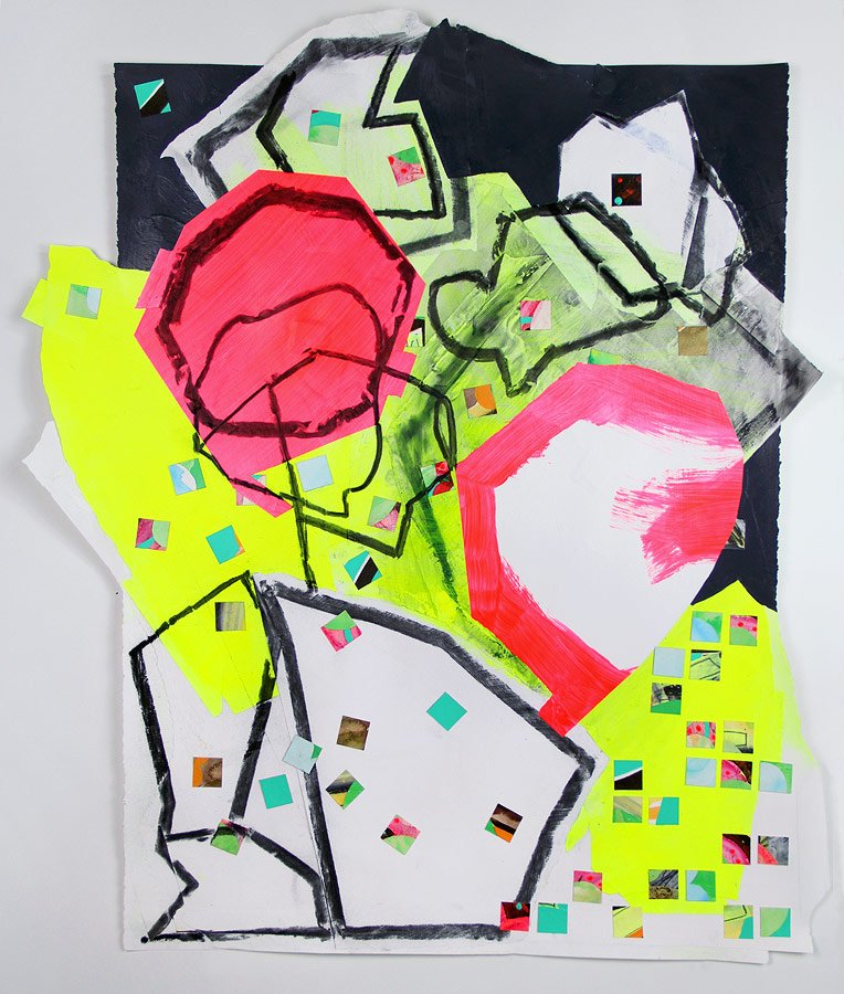 Abstract Study (yellow)—36.25x33.75"