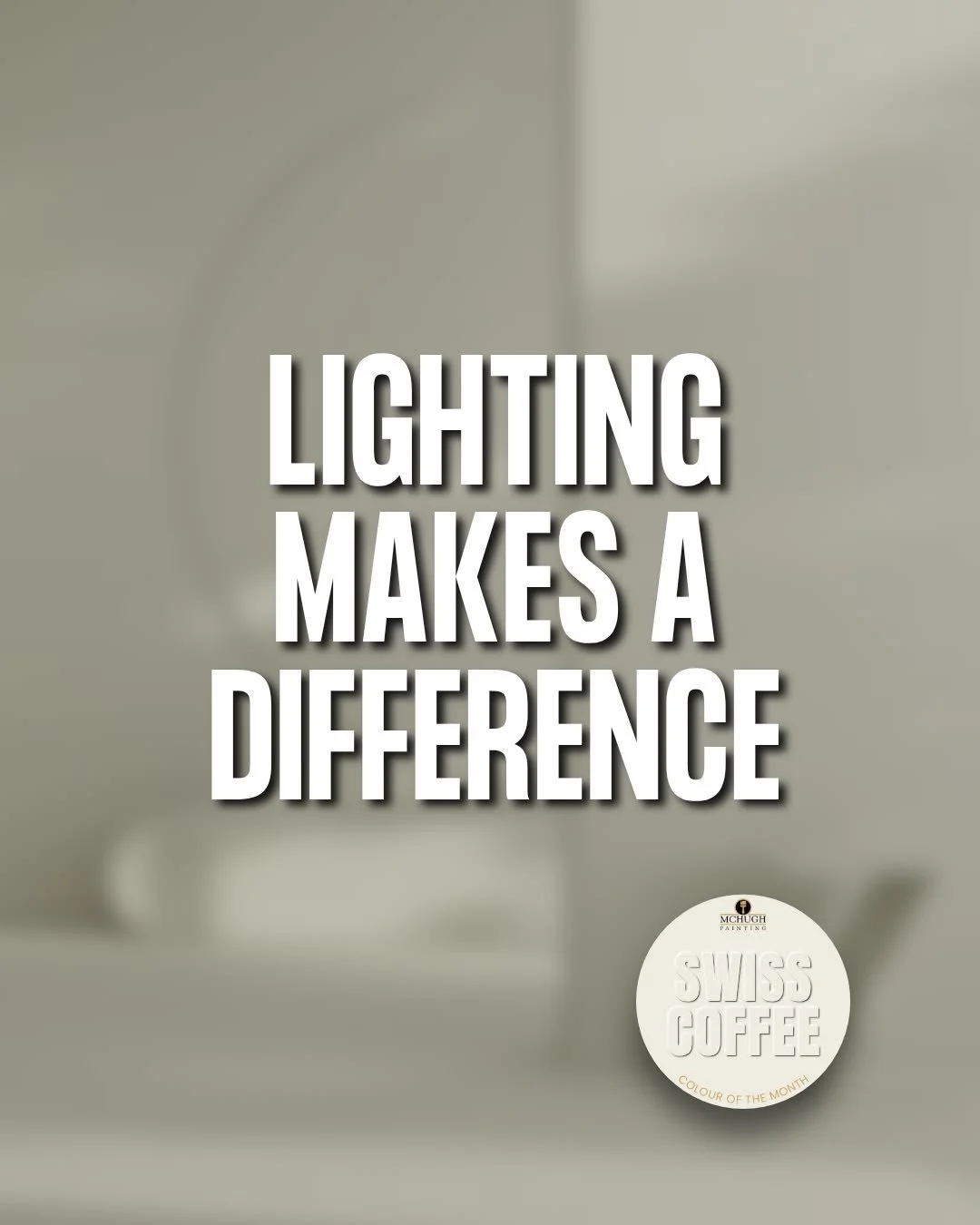Same colour. Different light. 💡

Swiss Coffee by Benjamin Moore is one of our go-to whites, but like any colour, it shifts depending on the lighting in your space.

Morning light can feel soft and neutral.
Afternoon light brings out more warmth.
Art