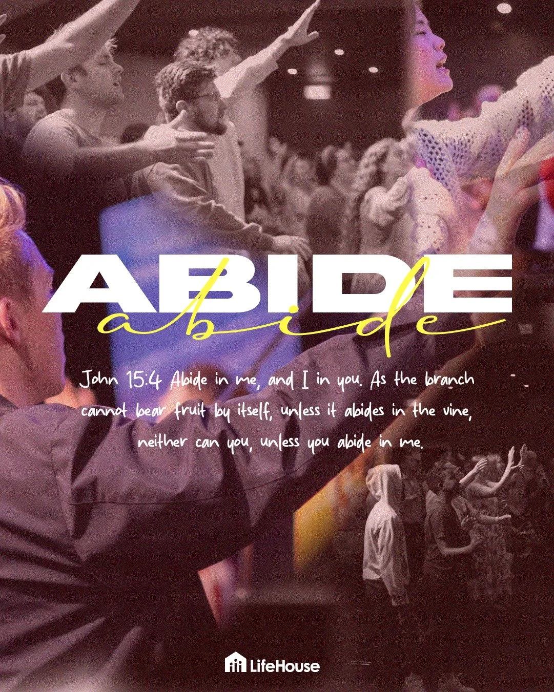 Free tomorrow night? Join us for Abide at 7pm 💜