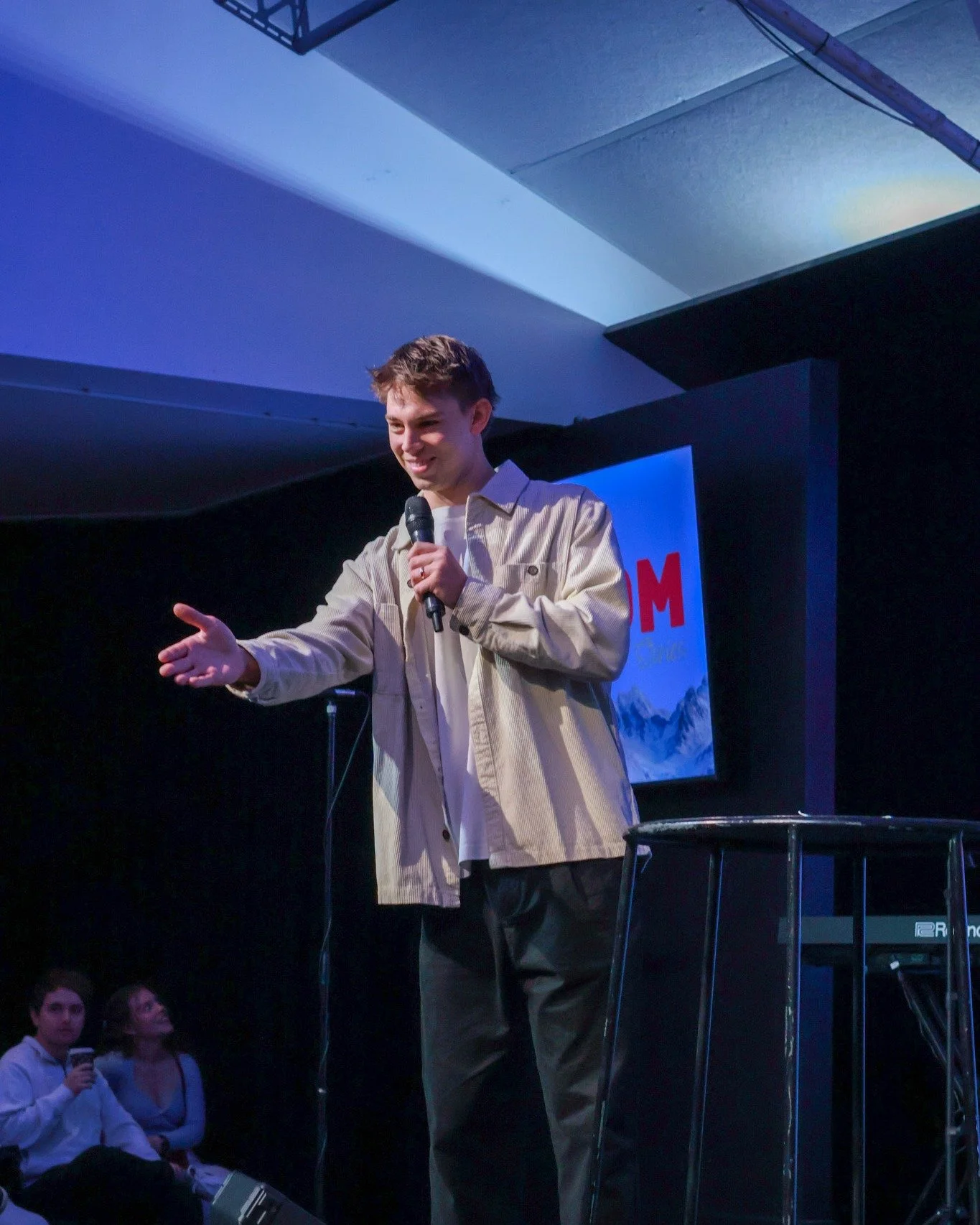 We'll see you at 10am on Sunday for a great message from Ps Brock! 🙌 There's no 9am service this week &ndash; it'll be back after the school holidays 🩵