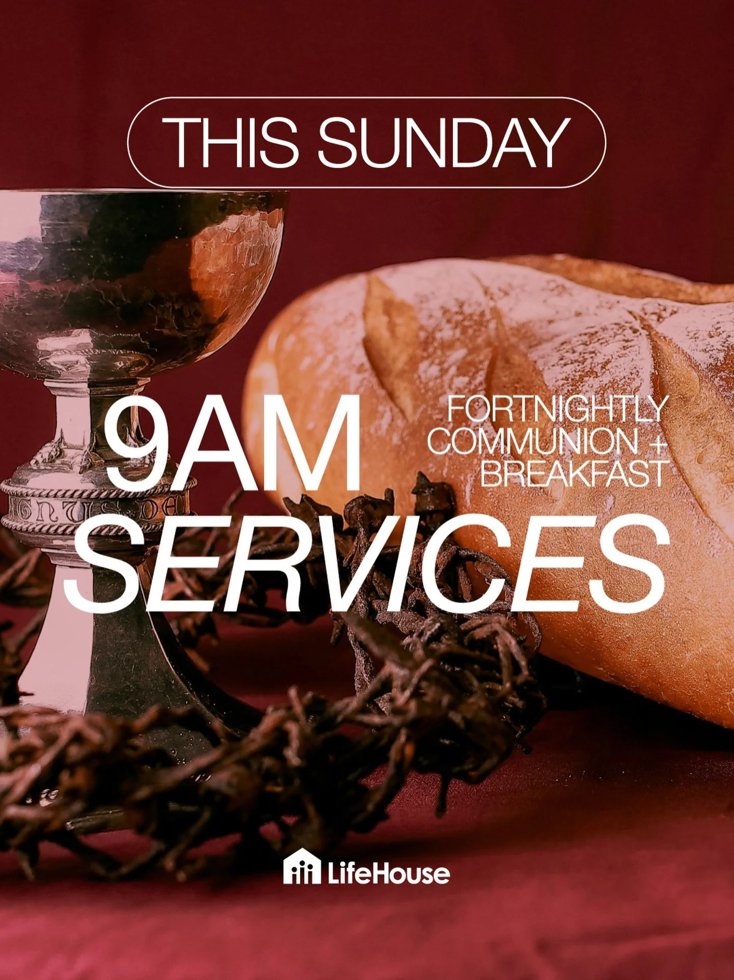 Communion is back at 9am this Sunday ❤️
Be there for a great message from Bella!