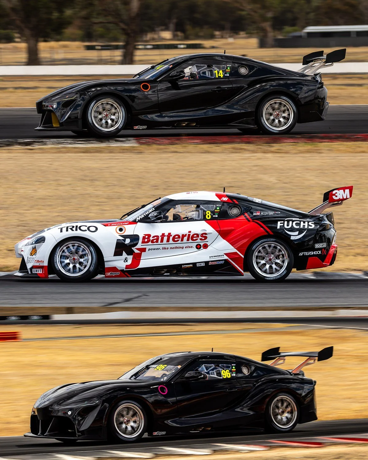 A massive achievement for our whole crew; three brand new GR Supra Supercars on track yesterday.