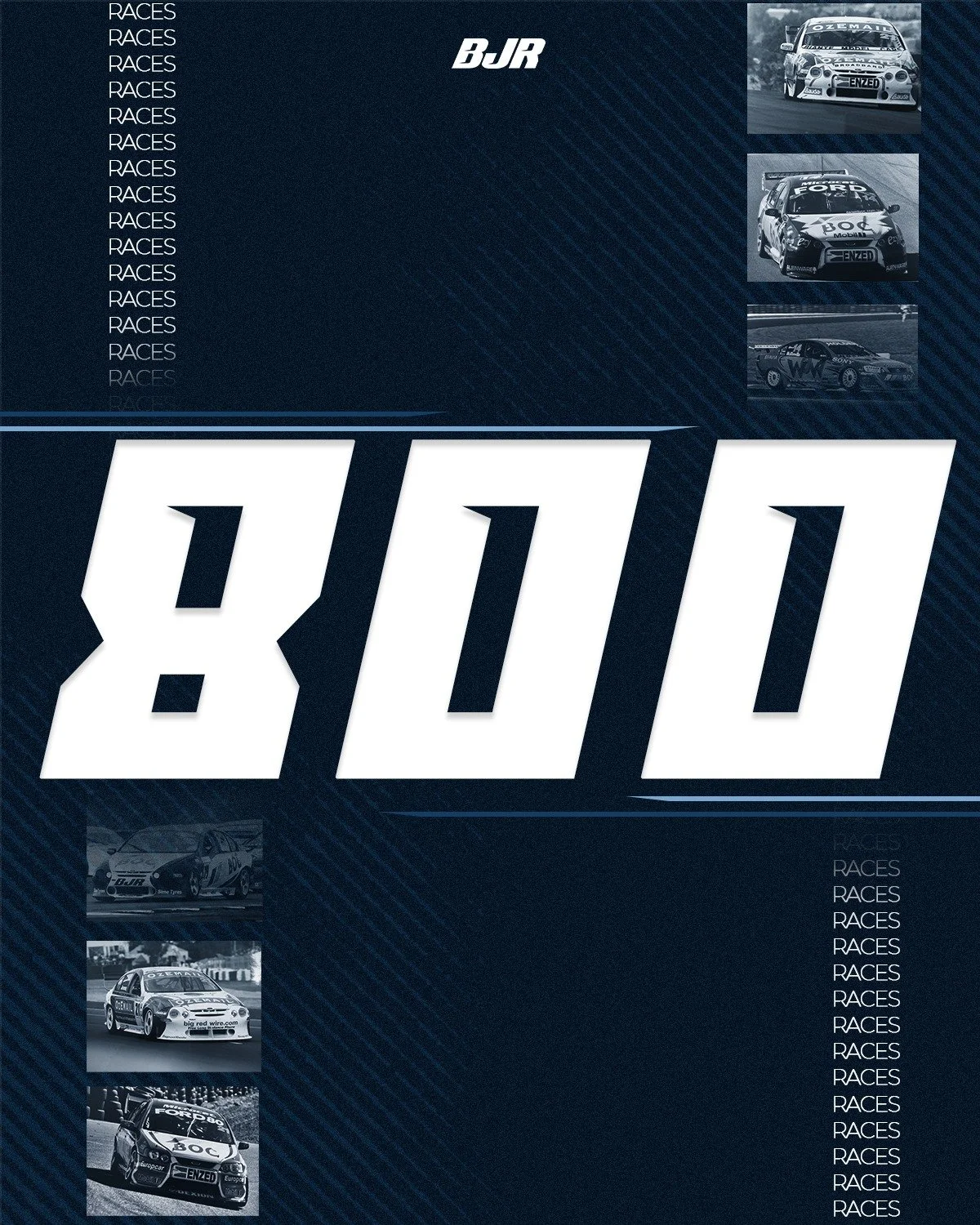 Today we will start our 800th race in Supercars.

Thank you to everyone who has been part of BJR's story so far, everyone who has contributed to or supported, or cheered for our team. You&rsquo;re part of our journey and we're excited to take you wit