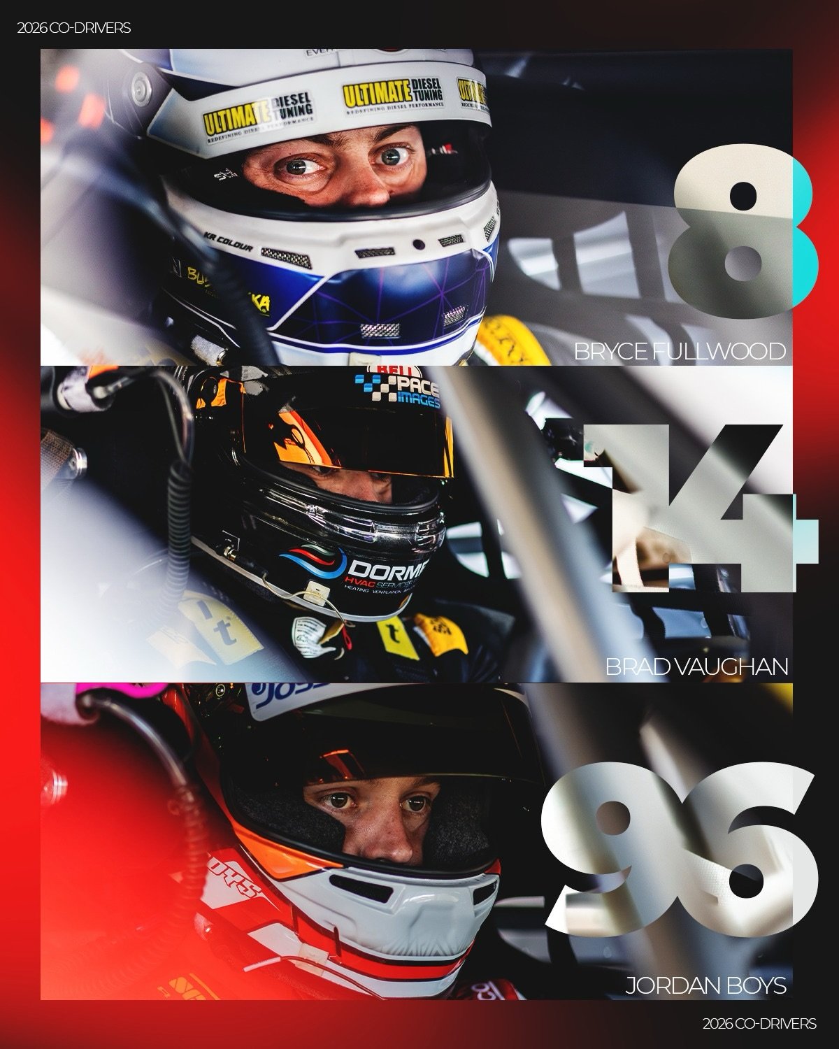 Co-drivers confirmed 🔒

&hellip; finally