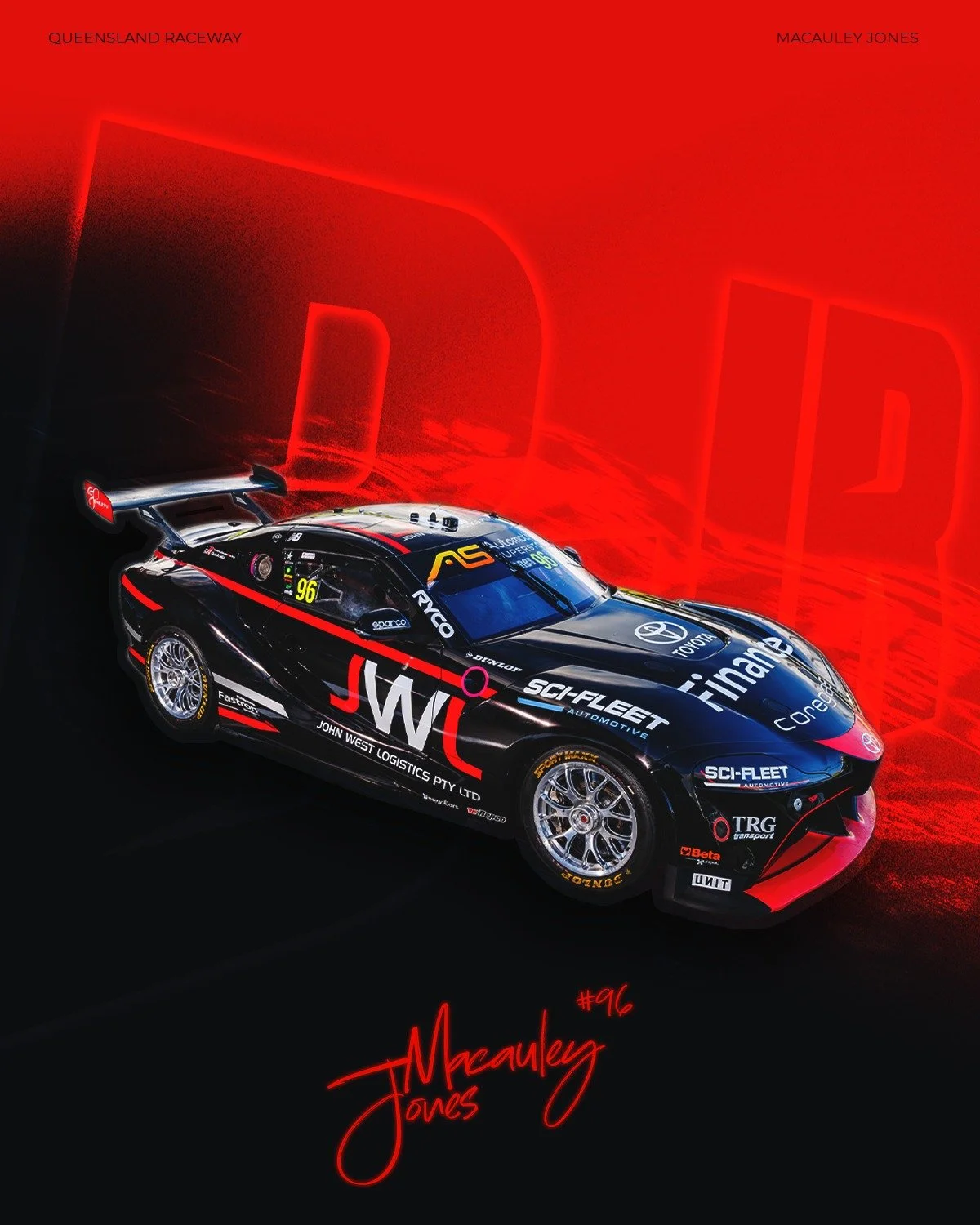 These colours on a Supra 👏

Macca is back in the JWL livery for QR.