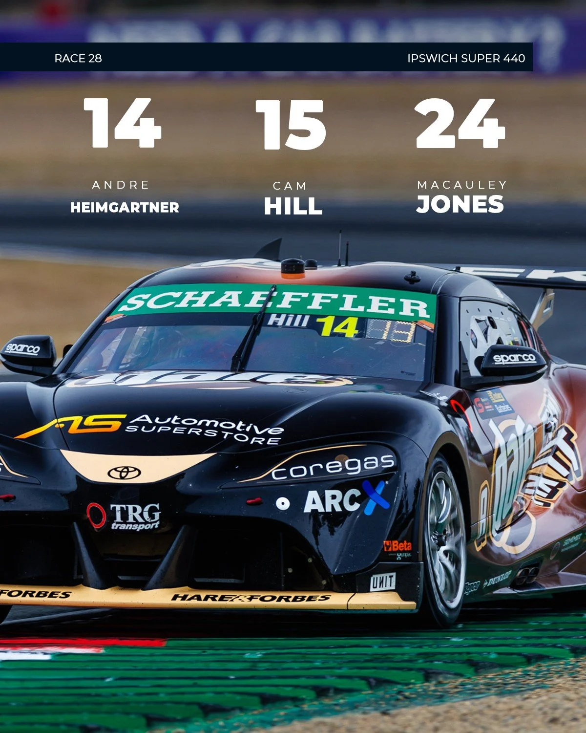 Massive effort from Cam and the crew to make up 9 spots